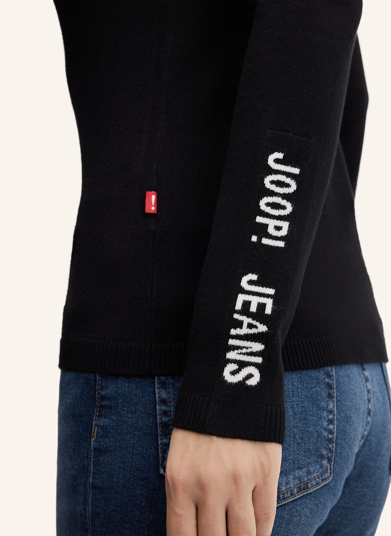 JOOP! JEANS Rollkragen-Pullover: SCHWARZ