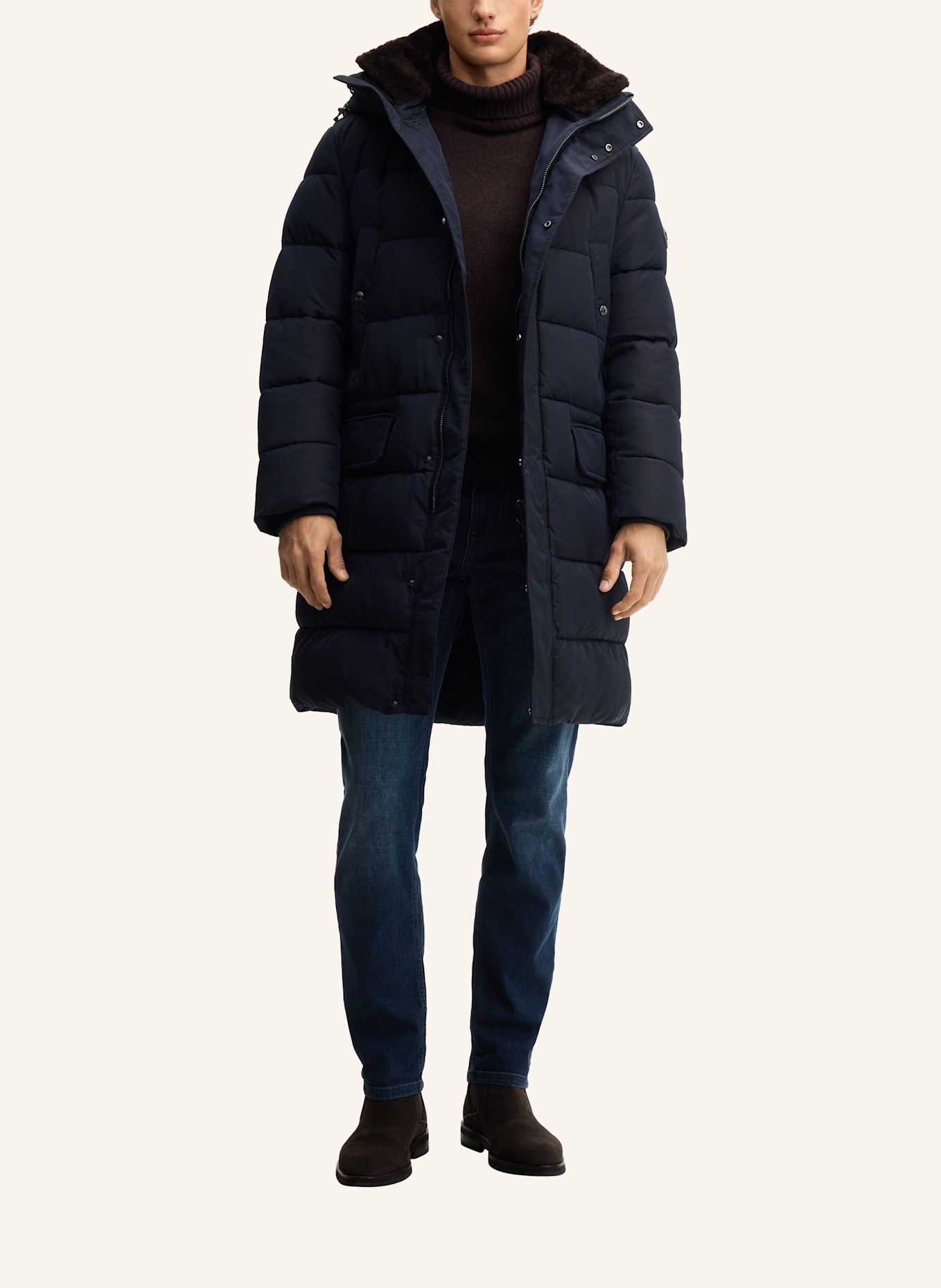 JOOP! Steppmantel: DUNKELBLAU