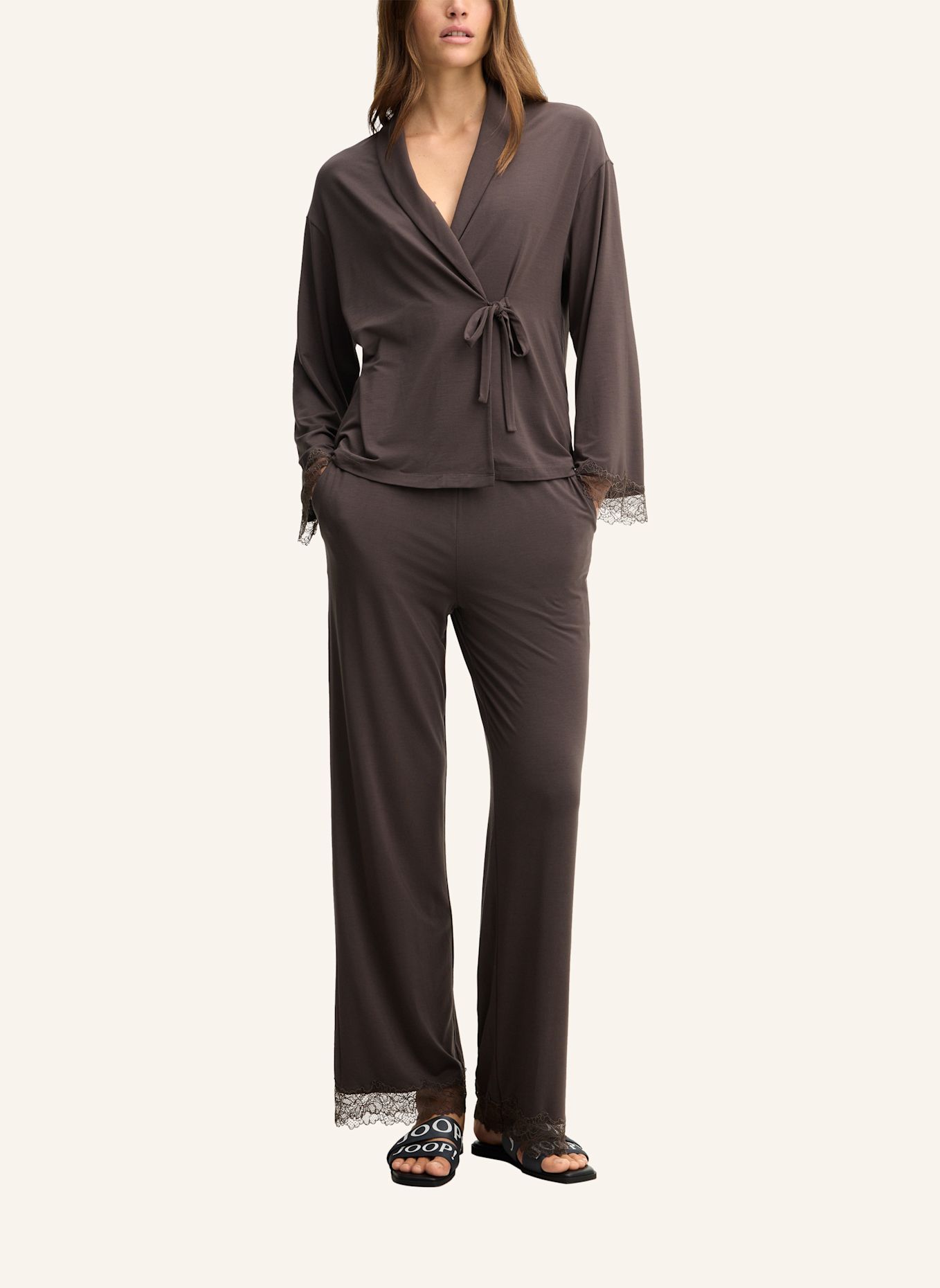 JOOP! Loungewear Cardigan: BRAUN