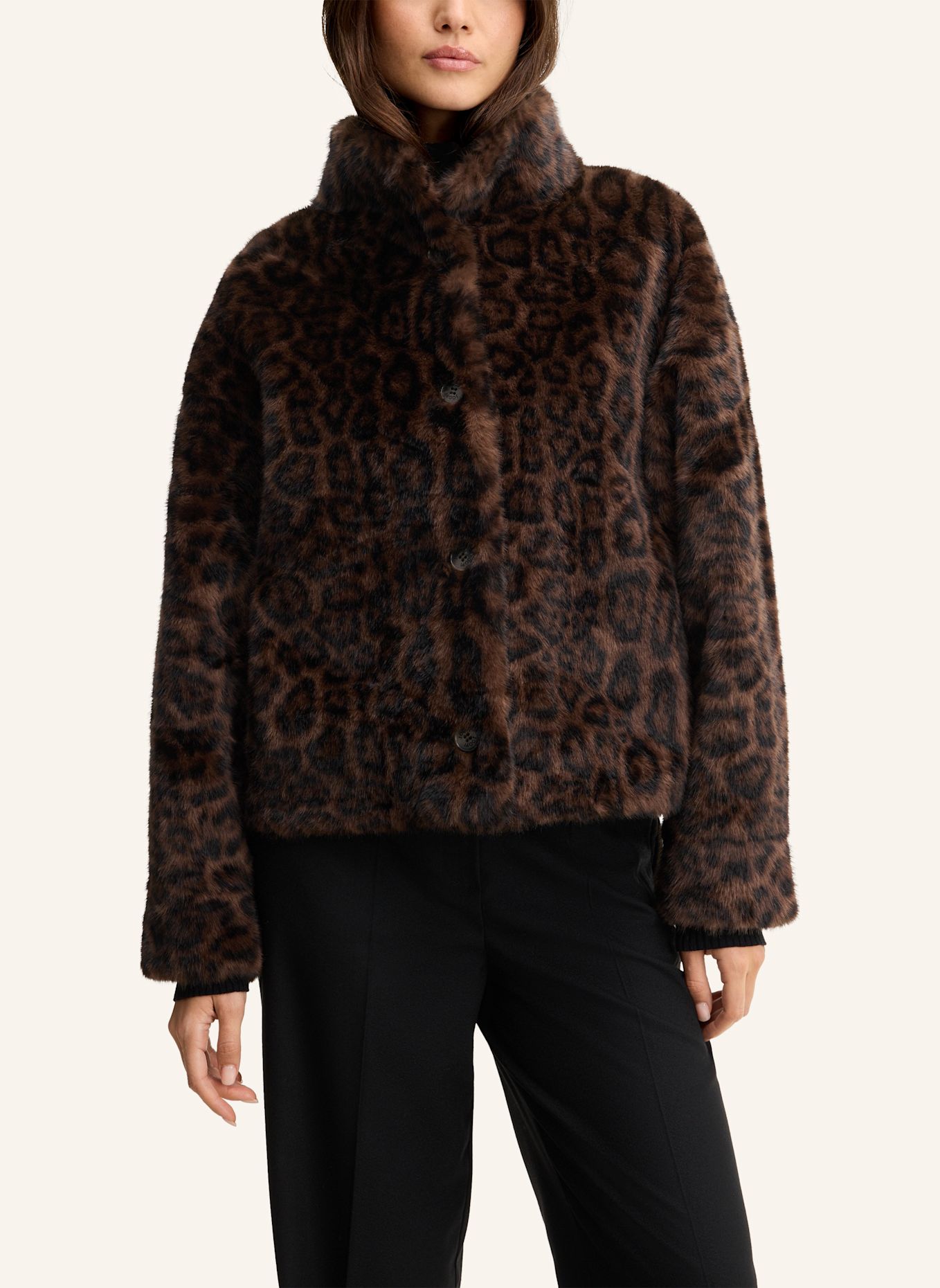 JOOP! Kunstfell-Jacke: DUNKELBRAUN