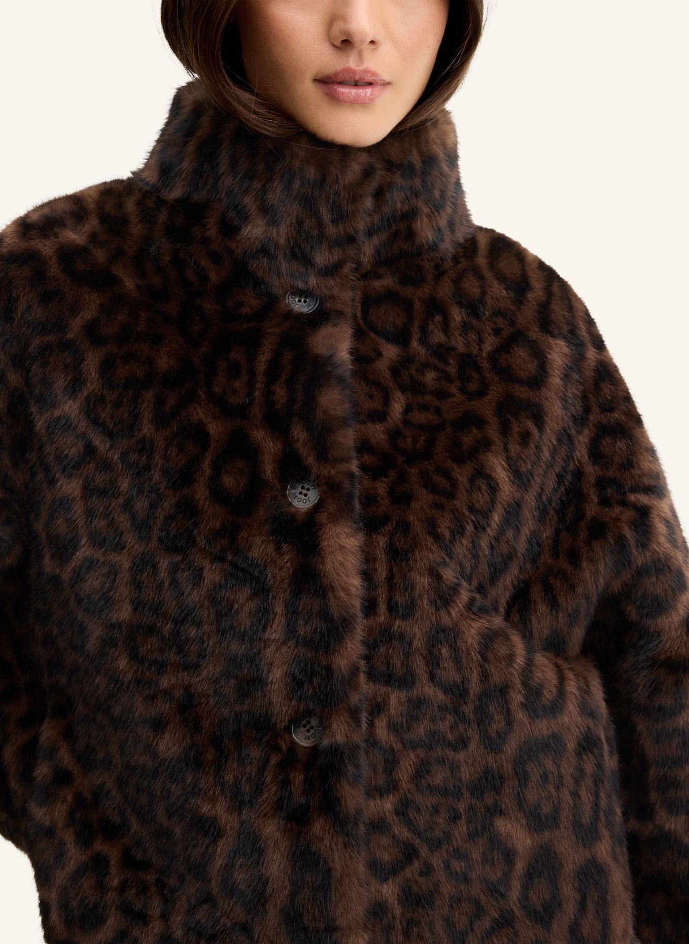 JOOP! Kunstfell-Jacke: DUNKELBRAUN