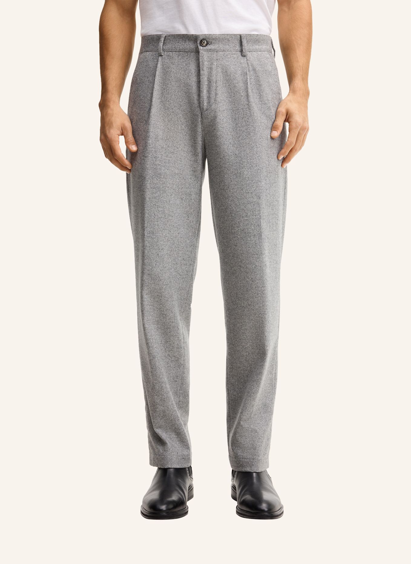 JOOP! Anzughose Regular Fit: HELLGRAU