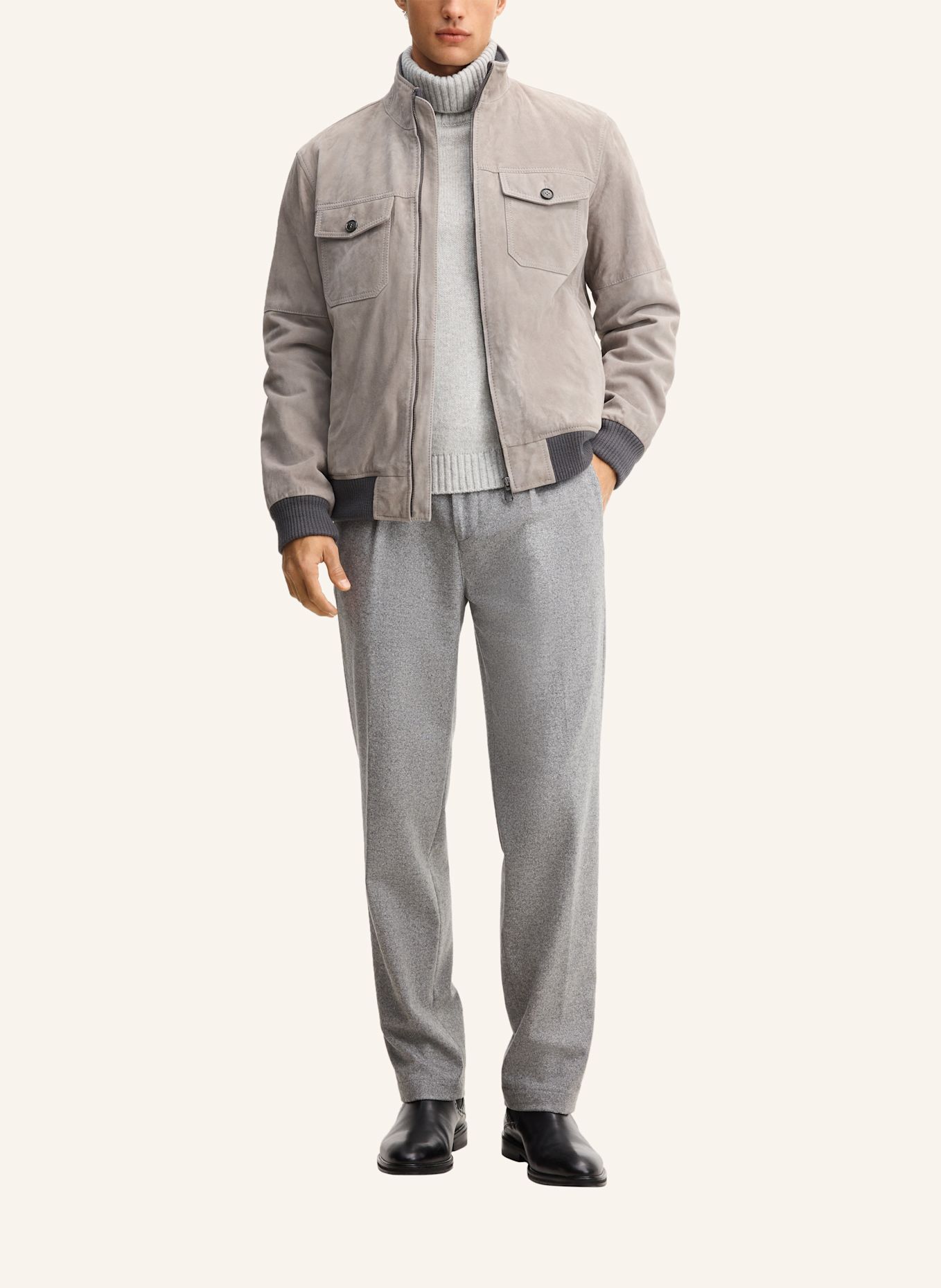 JOOP! Anzughose Regular Fit: HELLGRAU