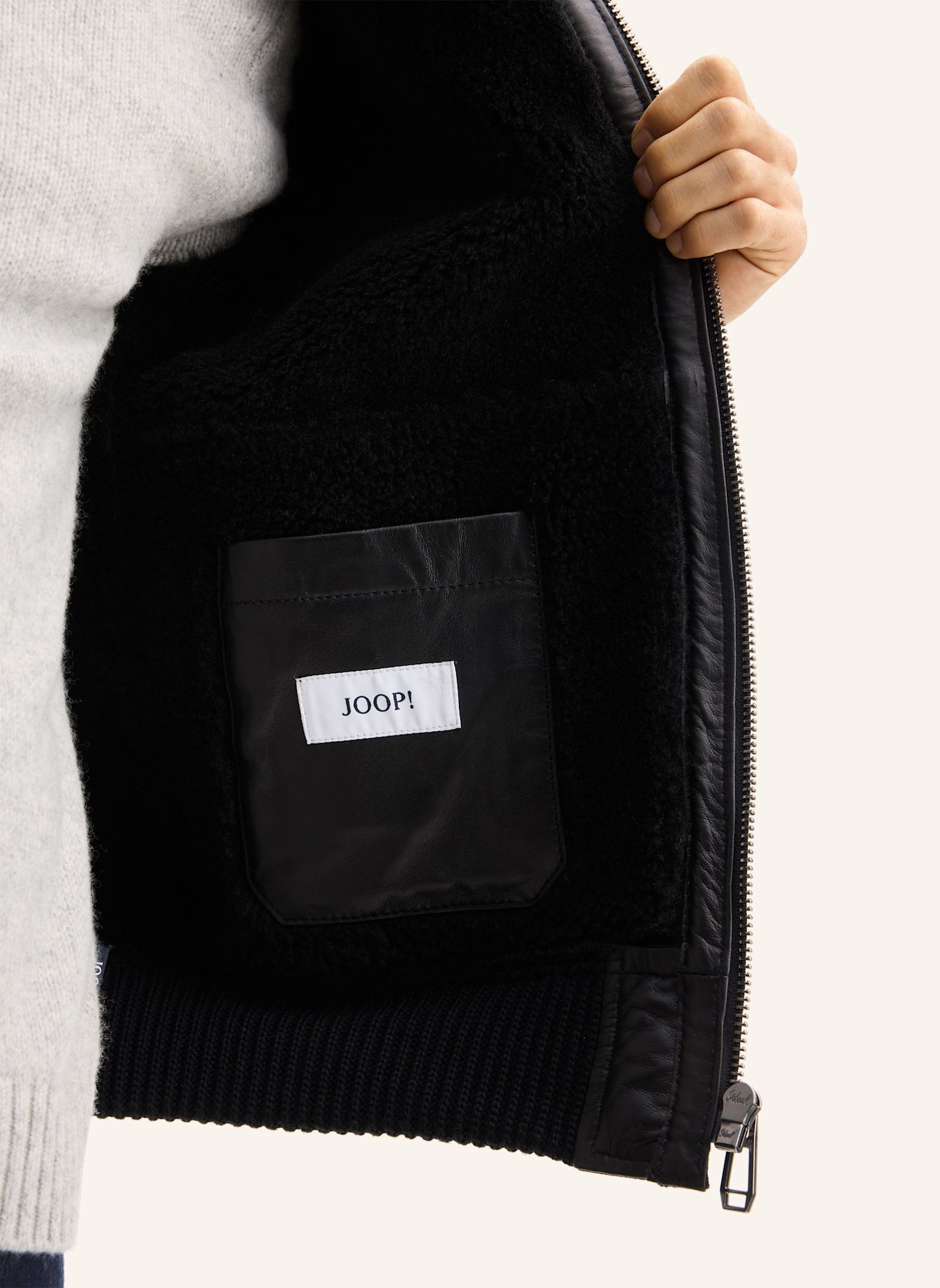 JOOP! Lederjacke: SCHWARZ