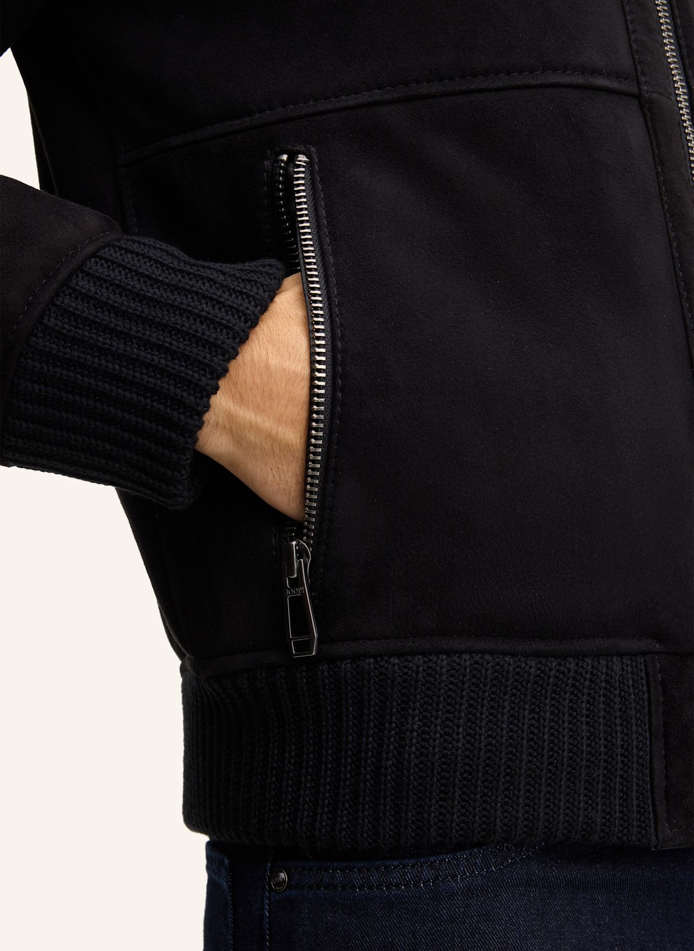 JOOP! Lederjacke: SCHWARZ