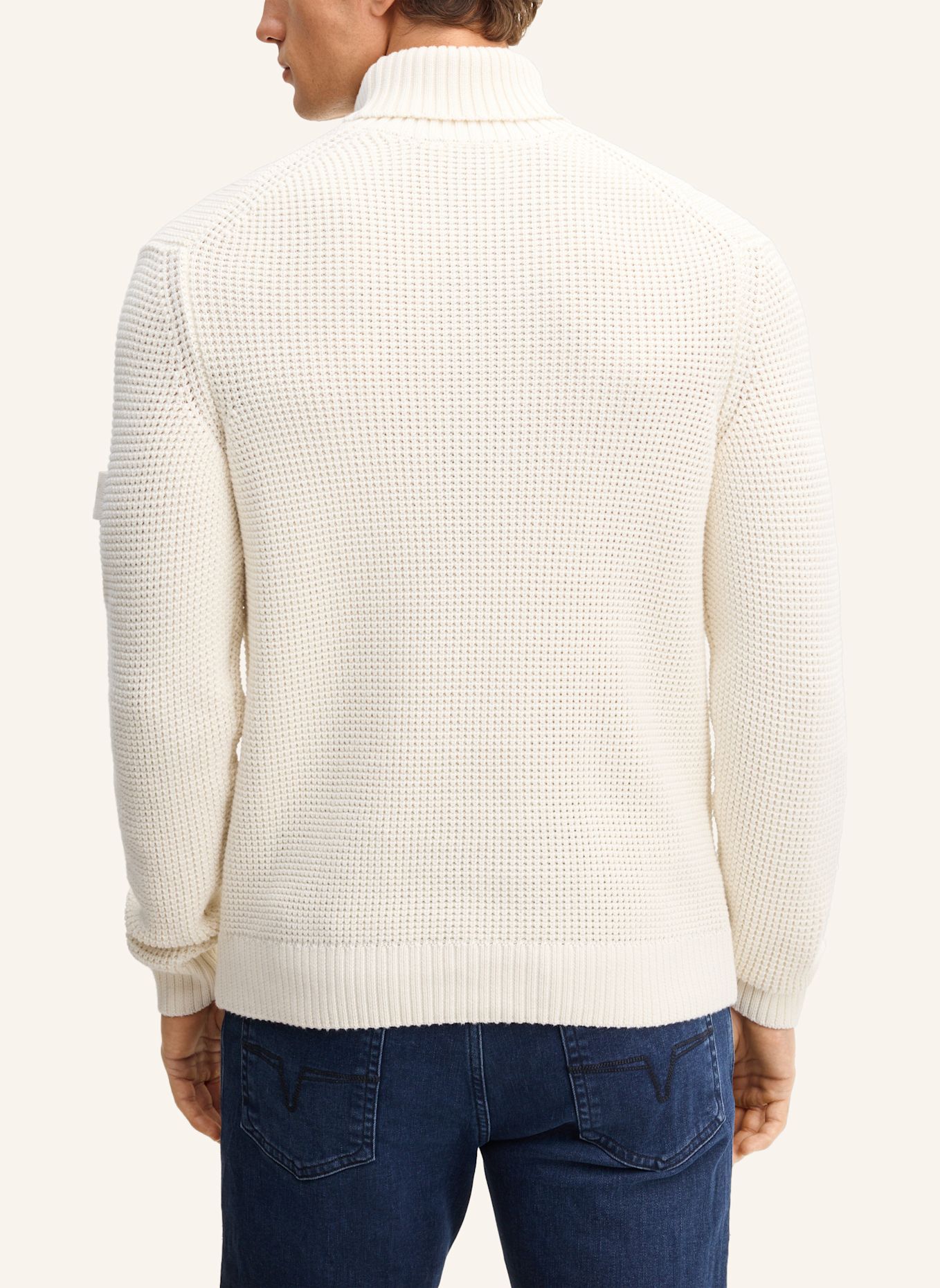 JOOP! JEANS Rollkragen-Pullover: BEIGE