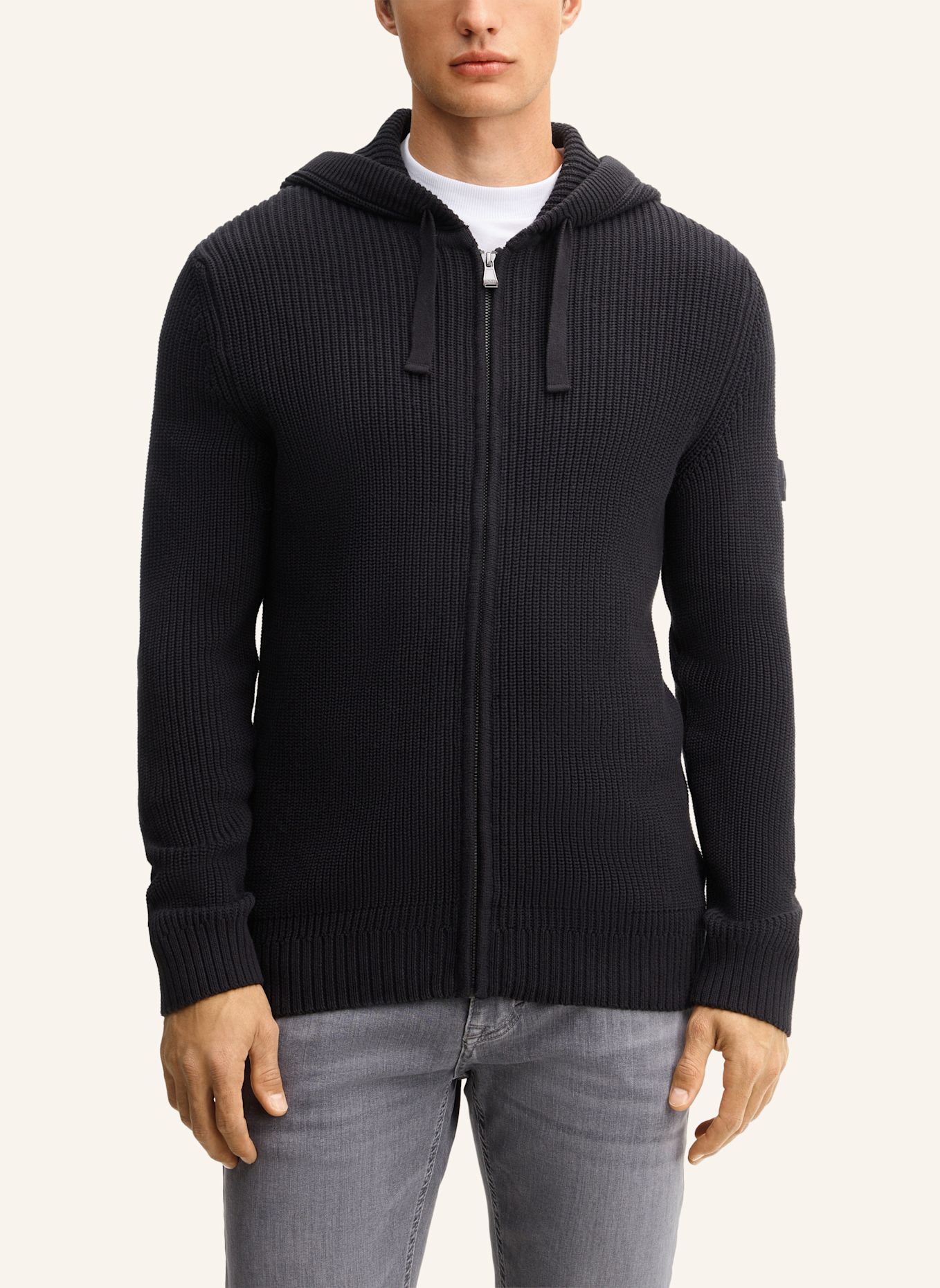 JOOP! JEANS Strickjacke: SCHWARZ