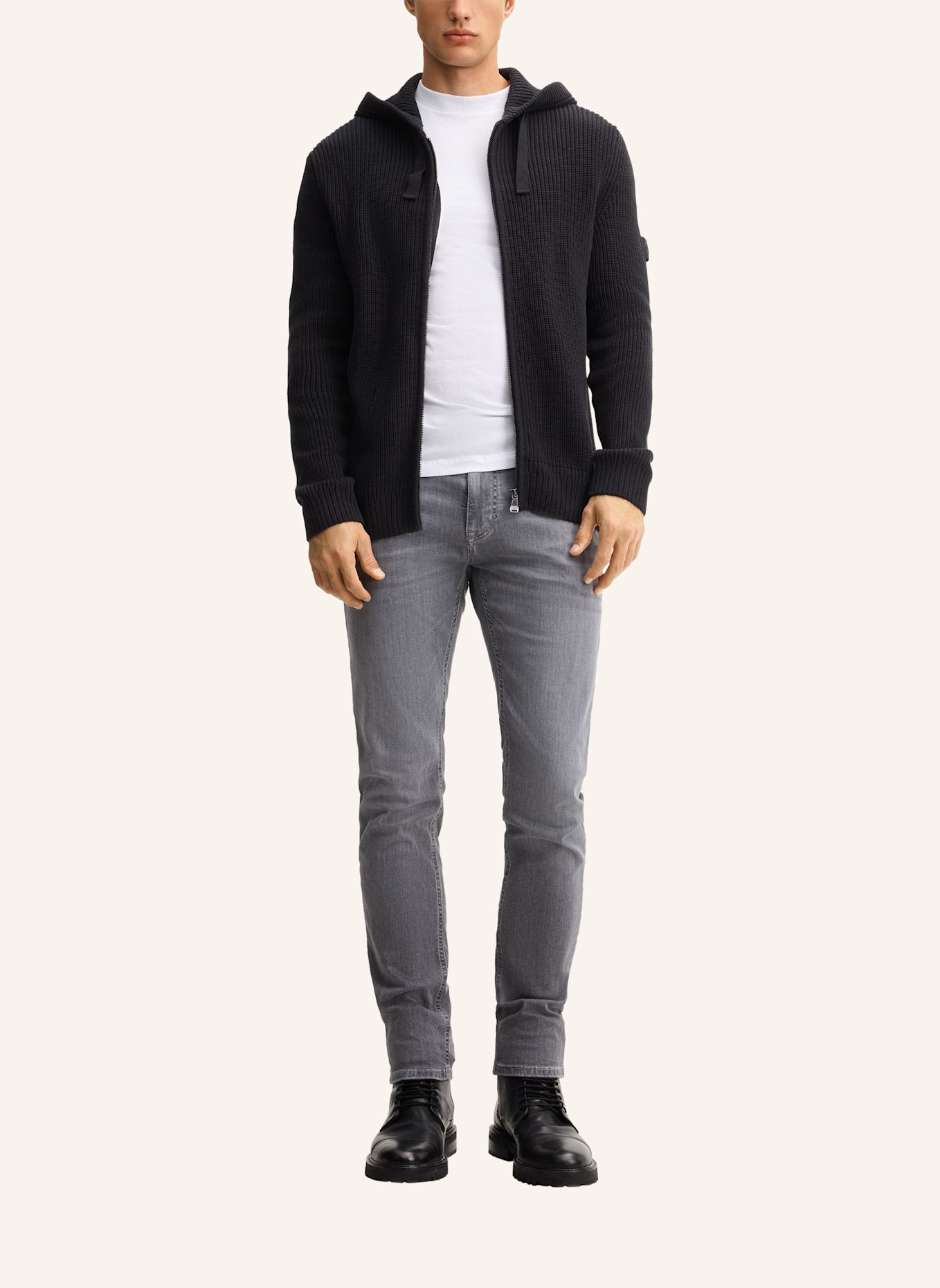 JOOP! JEANS Strickjacke: SCHWARZ