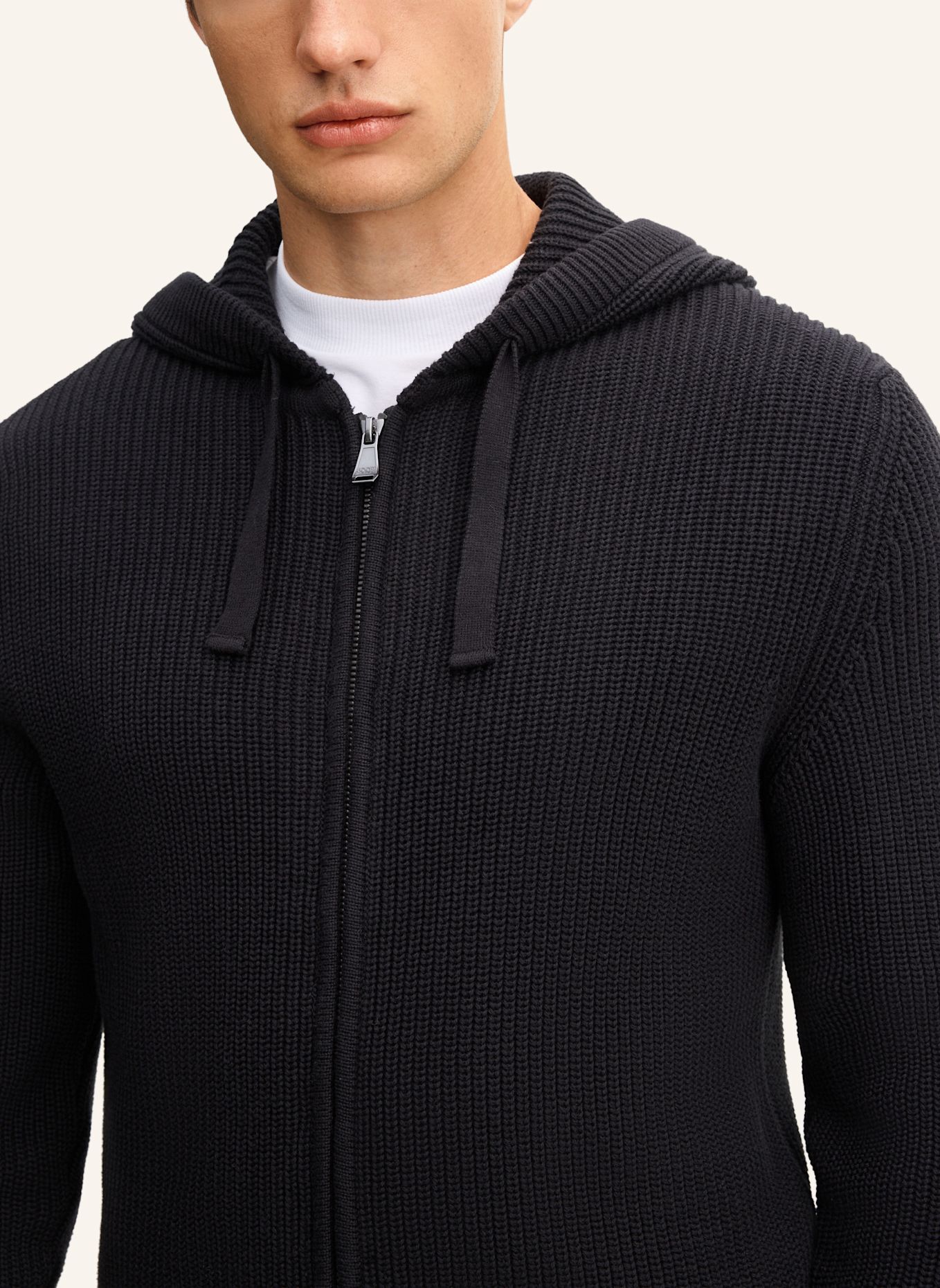 JOOP! JEANS Strickjacke: SCHWARZ