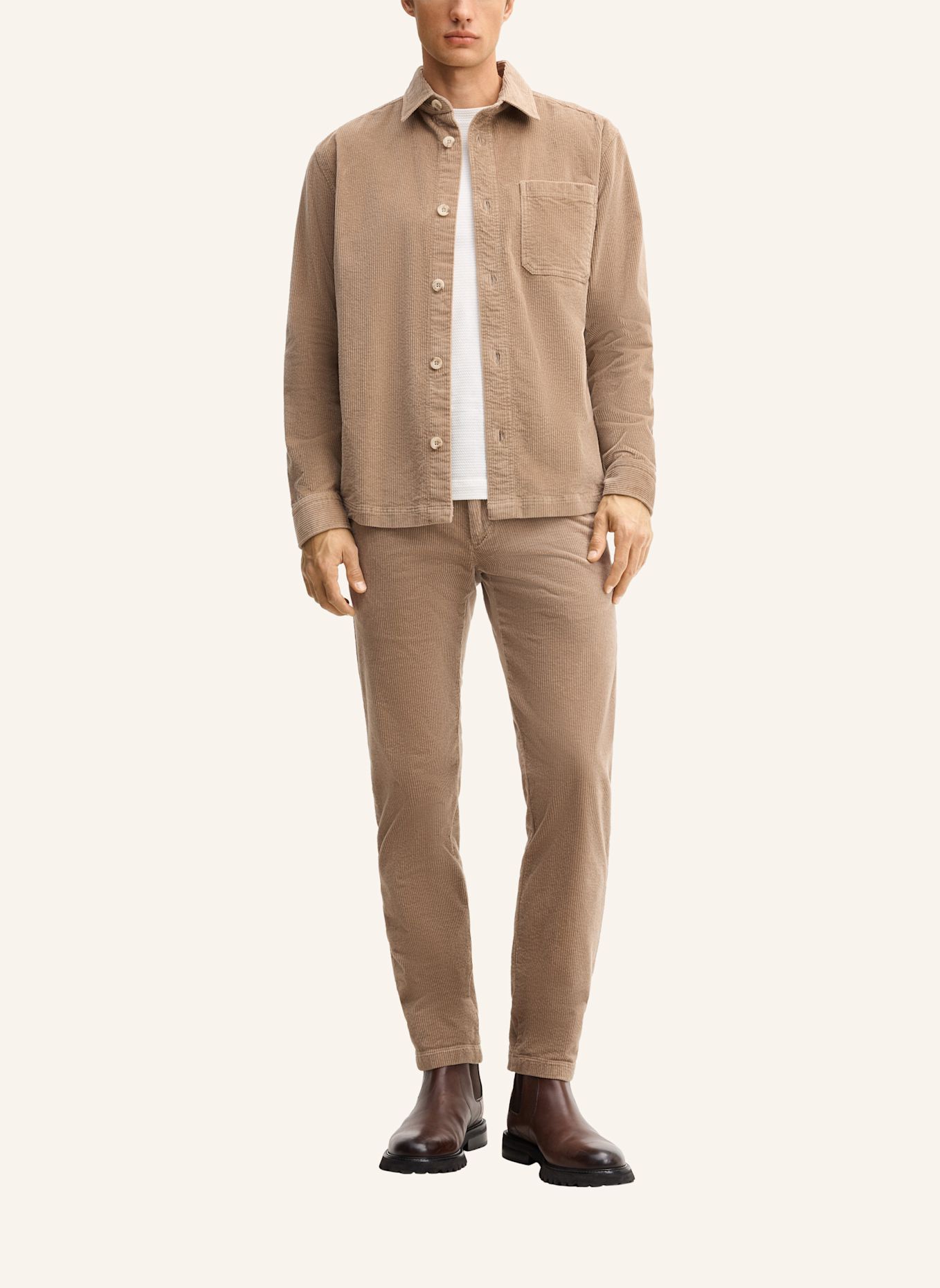 JOOP! JEANS Cord-Overshirt HARVI: BRAUN