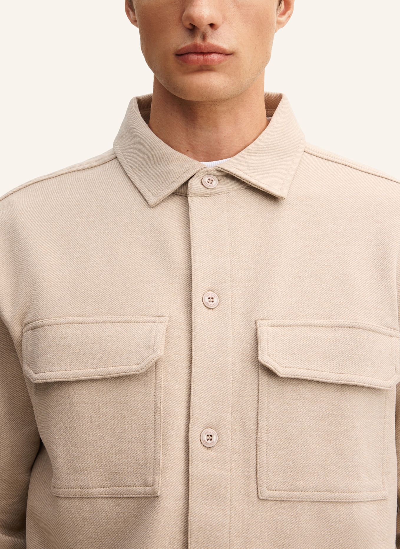 JOOP! JEANS Overshirt Regular Fit: BEIGE
