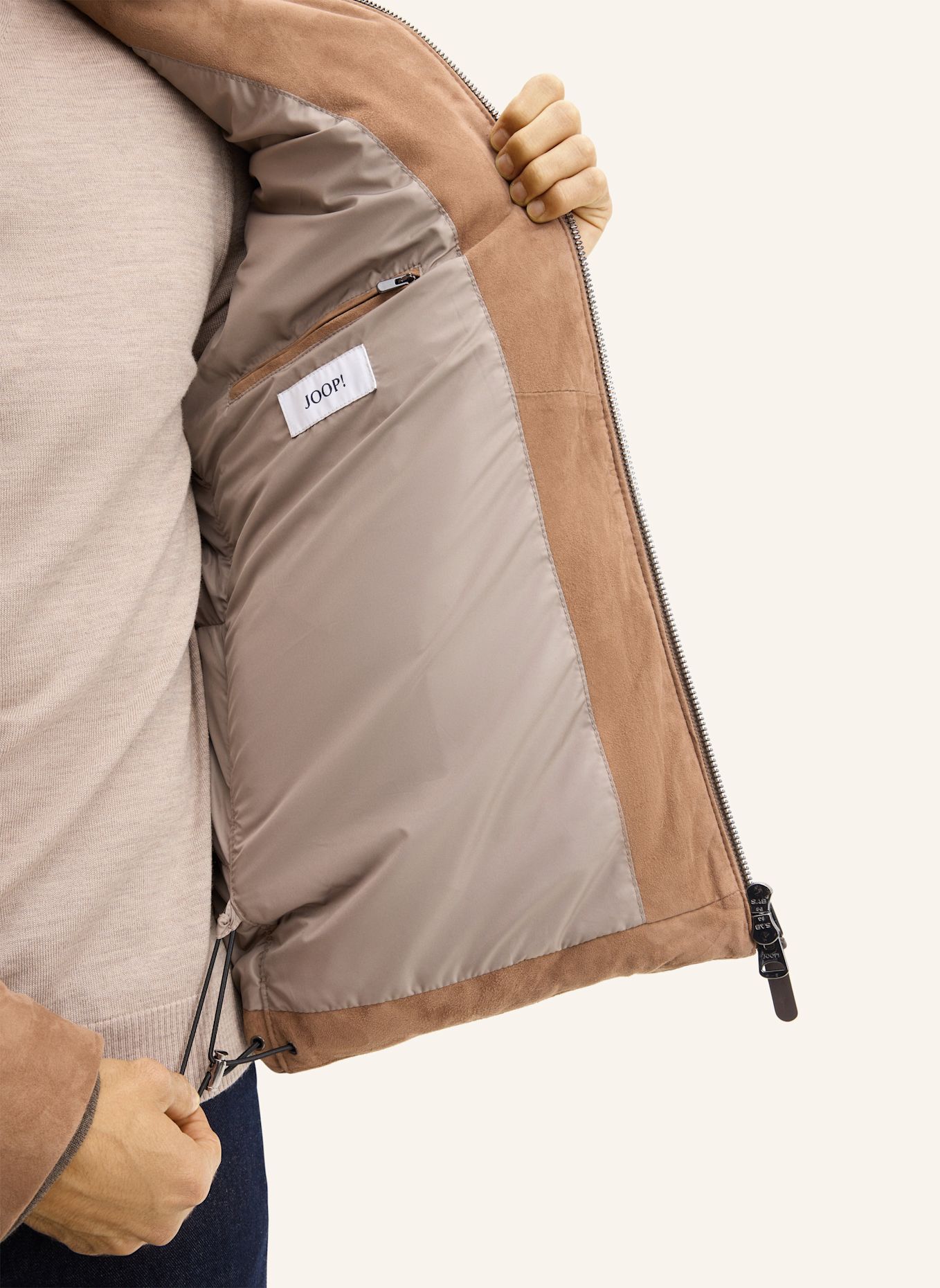 JOOP! Lederjacke: BEIGE