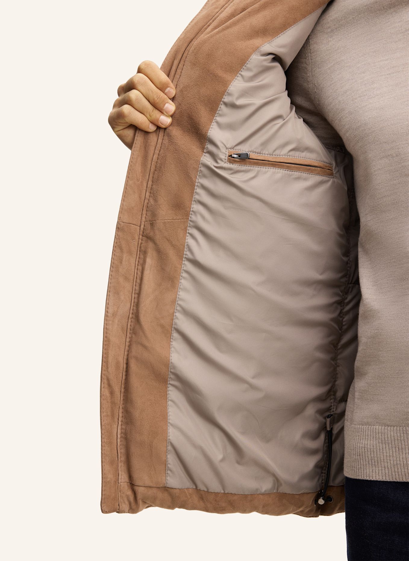 JOOP! Lederjacke: BEIGE