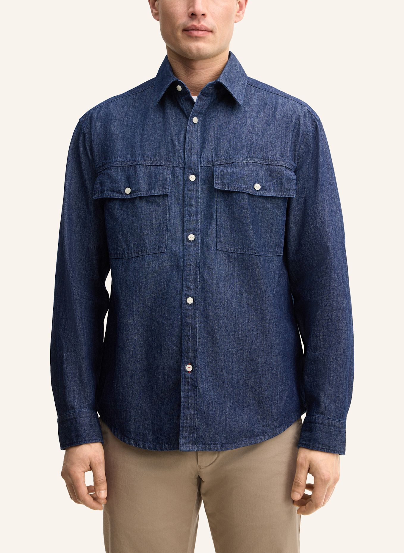 JOOP! JEANS Jeanshemd Regular Fit: DUNKELBLAU