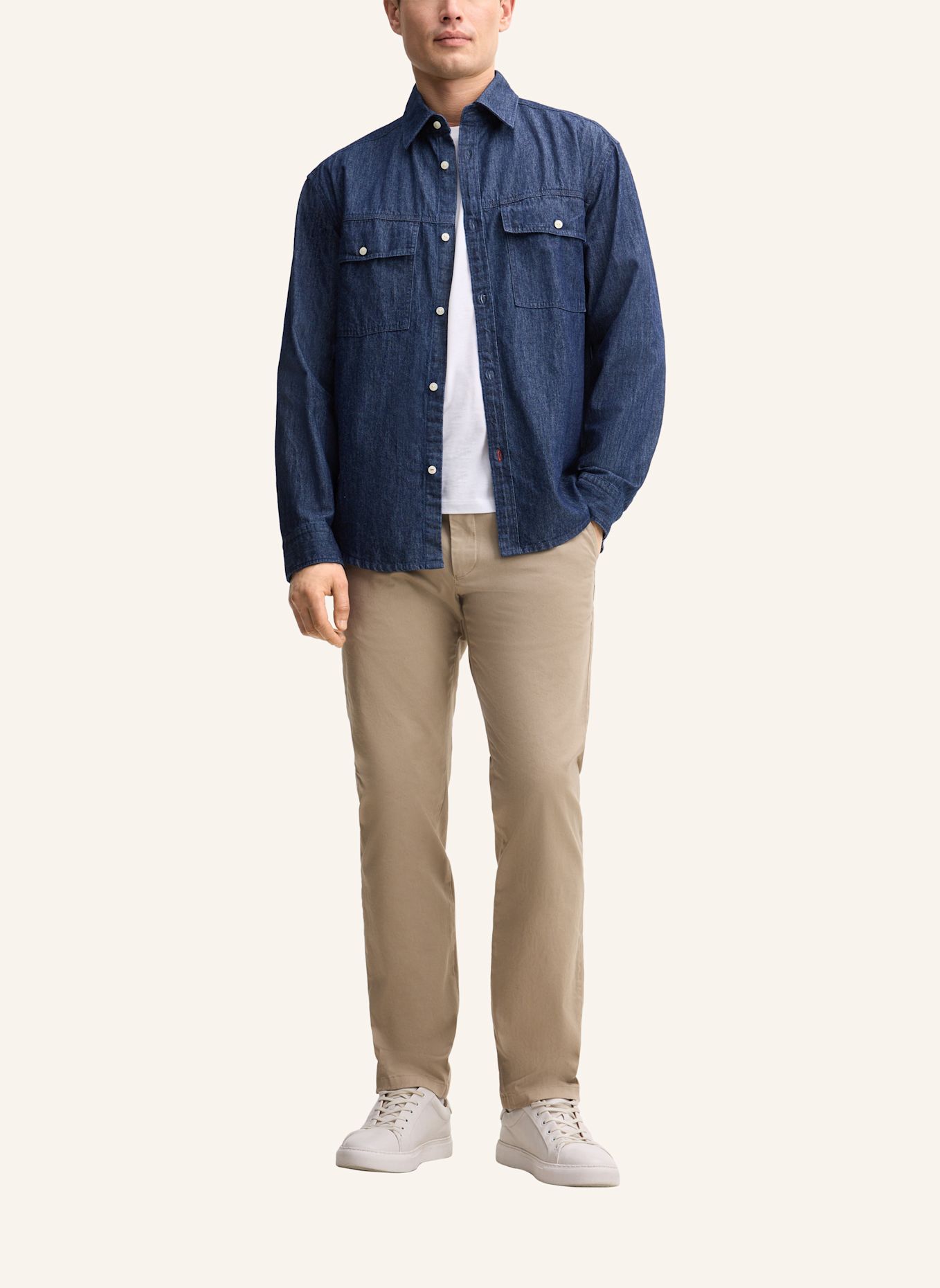JOOP! JEANS Jeanshemd Regular Fit: DUNKELBLAU