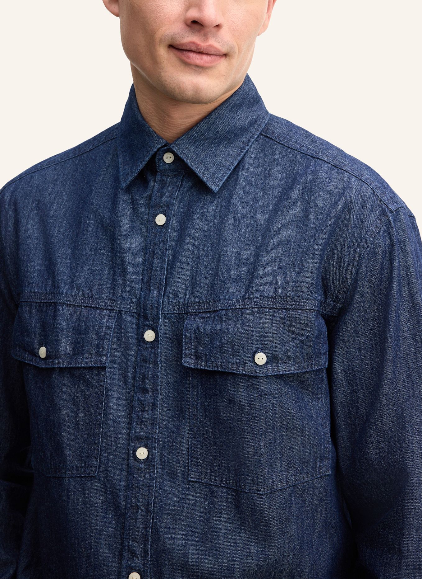JOOP! JEANS Jeanshemd Regular Fit: DUNKELBLAU