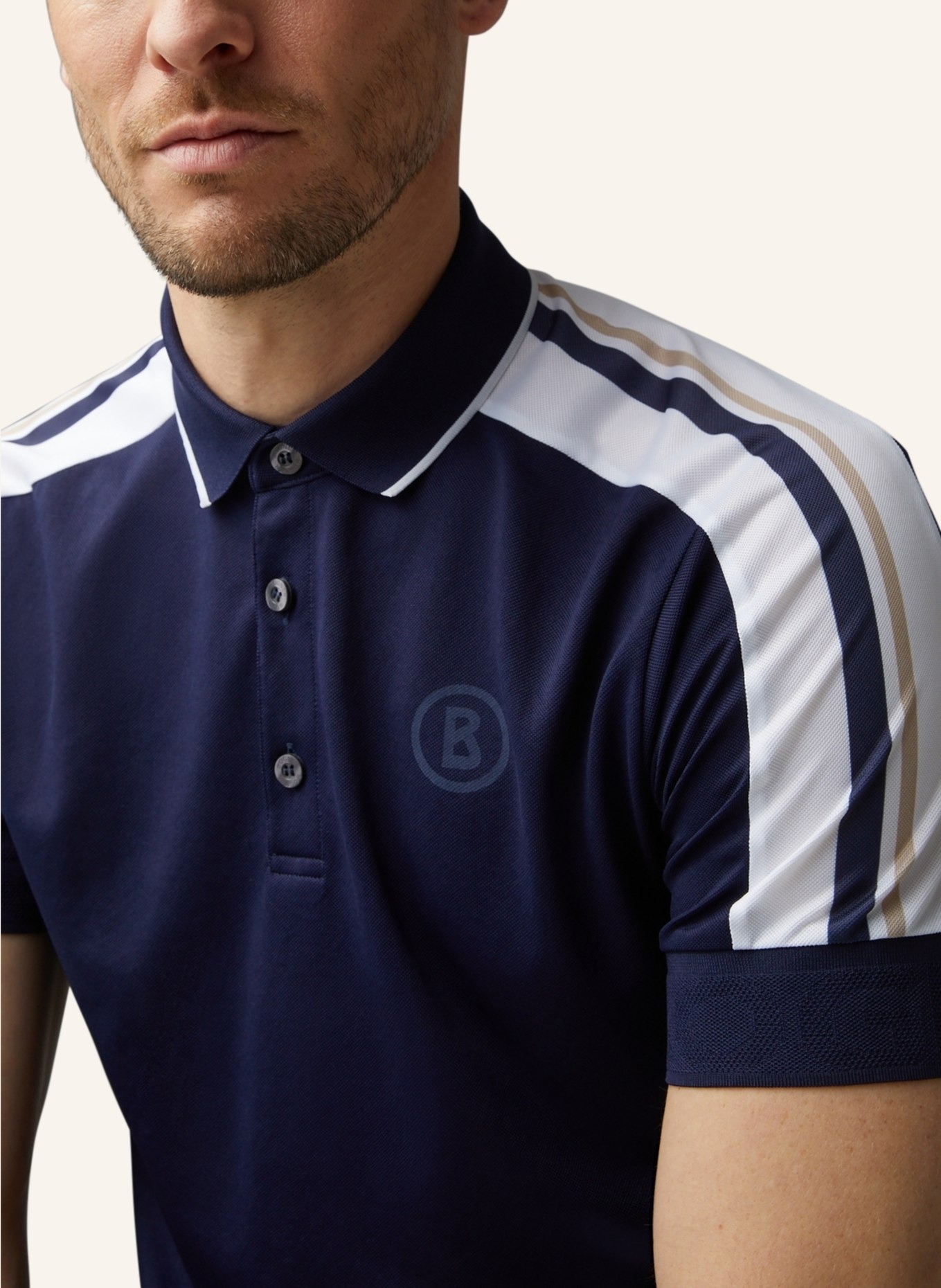 BOGNER Polo-Shirt CLAUDIUS, Farbe: DUNKELBLAU/ WEISS (Bild 4)