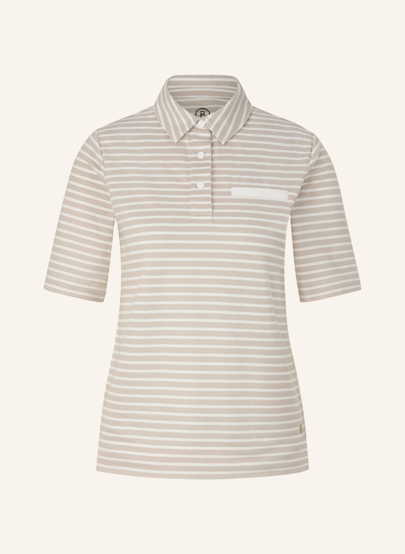 BOGNER Polo-Shirt PEONY, Farbe: BEIGE/ WEISS (Bild 1)