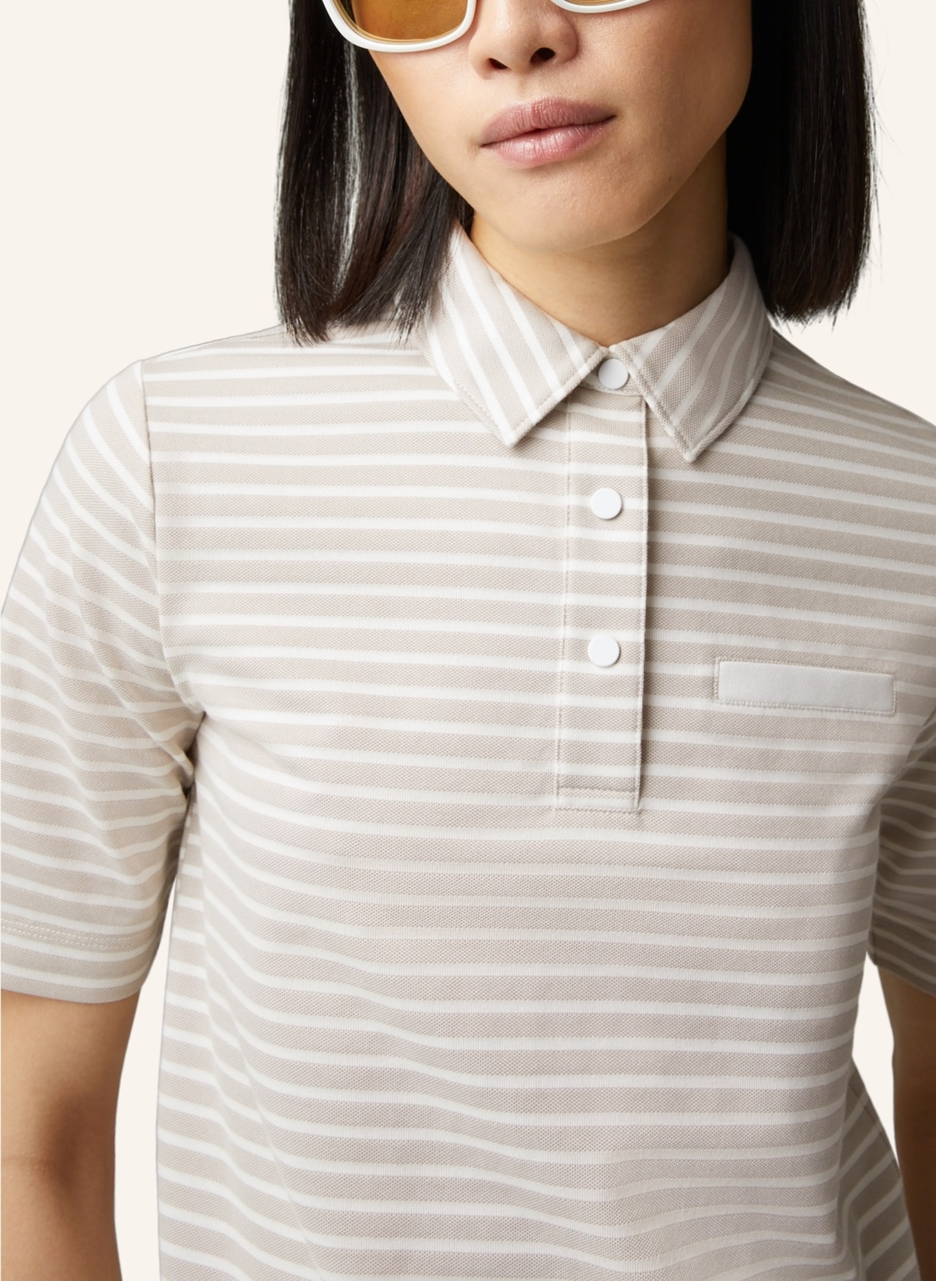 BOGNER Polo-Shirt PEONY, Farbe: BEIGE/ WEISS (Bild 4)