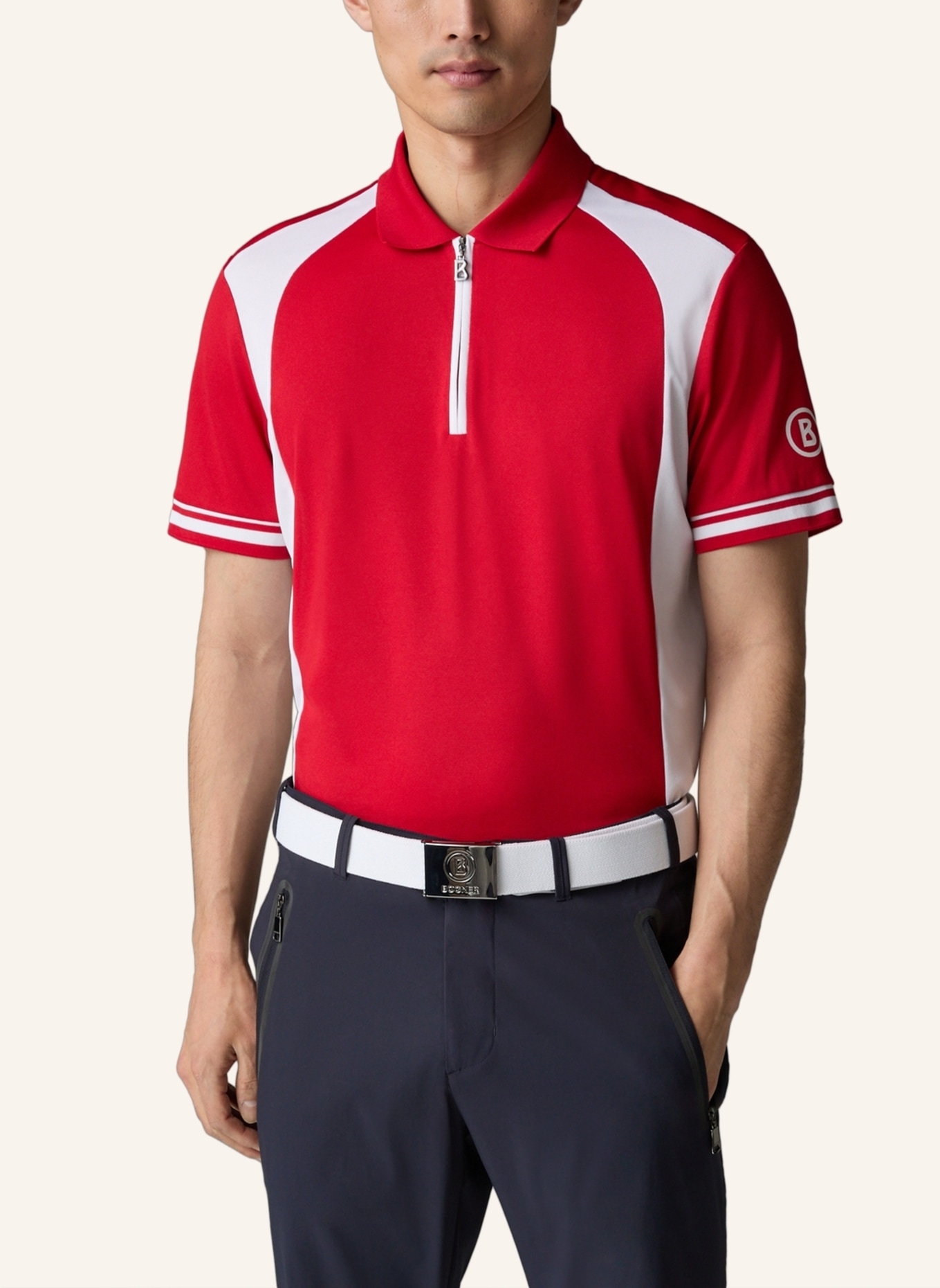 BOGNER Polo-Shirt BARNEY, Farbe: ROT/ WEISS (Bild 5)