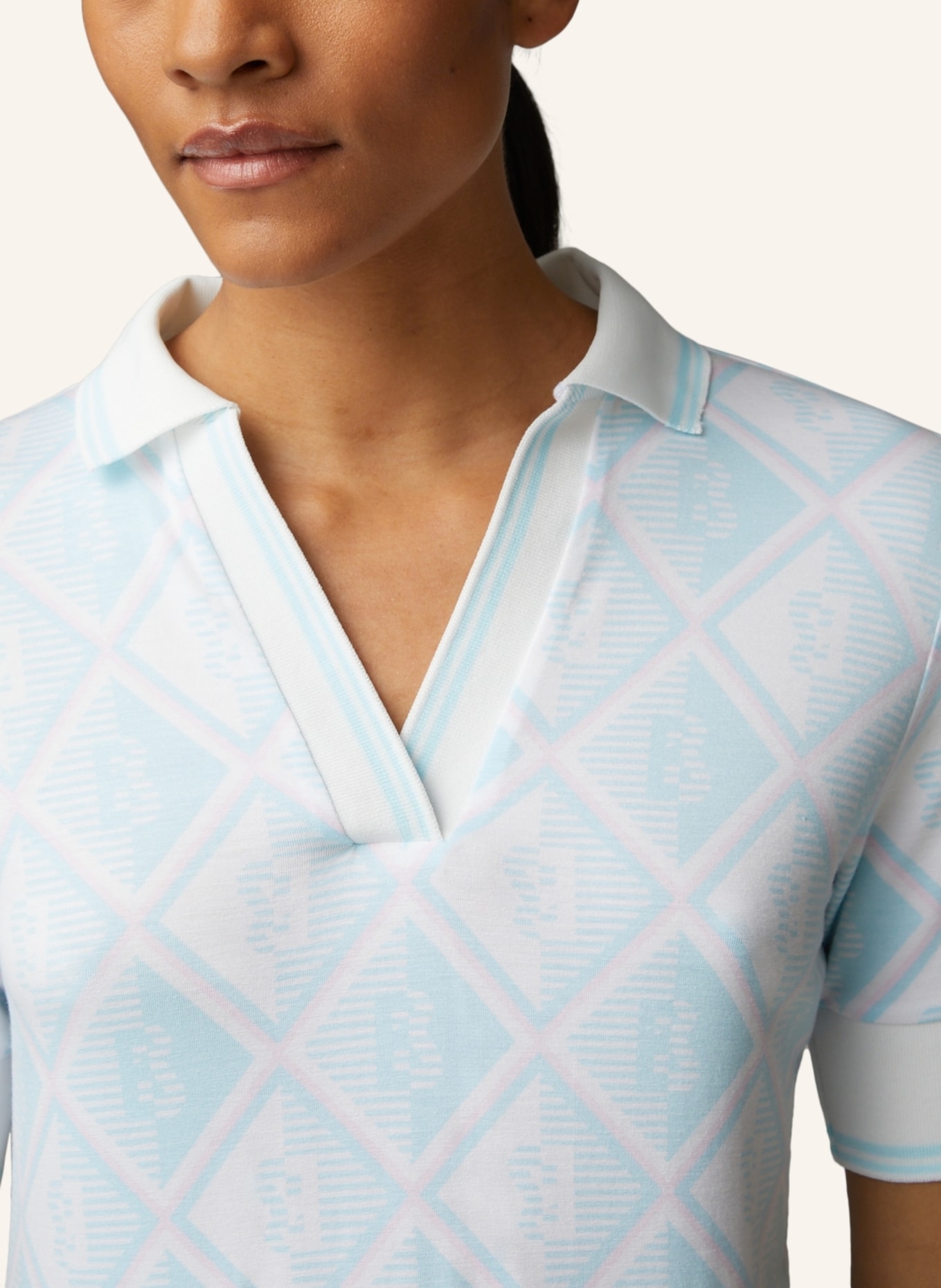 BOGNER Polo-Shirt ELONIE, Farbe: HELLBLAU/ WEISS/ ROSA (Bild 4)