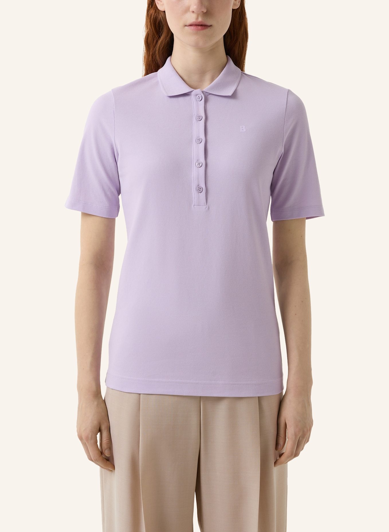 BOGNER Piqué-Poloshirt MALIKA: LILA