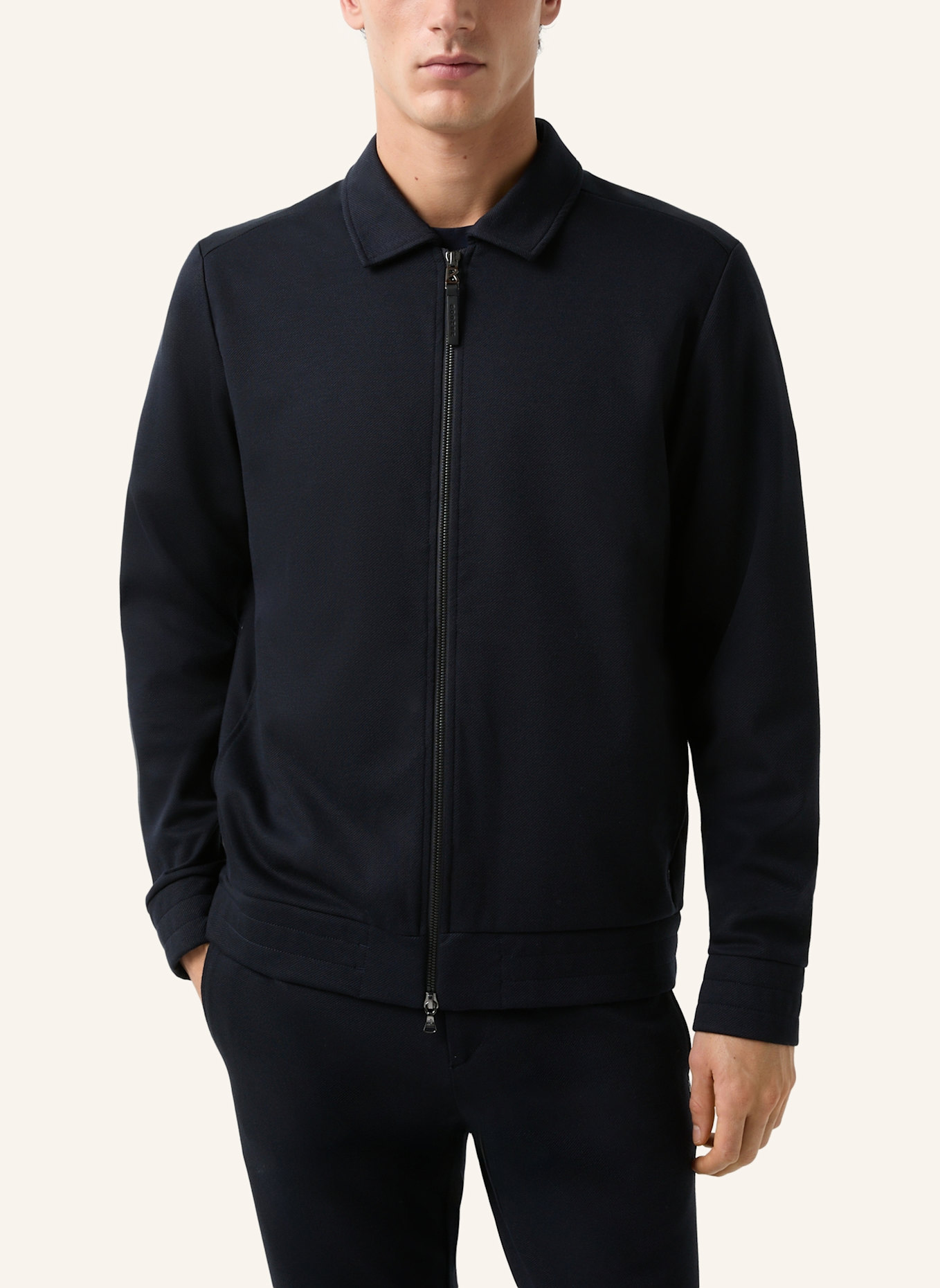 BOGNER Sweatjacke: DUNKELBLAU