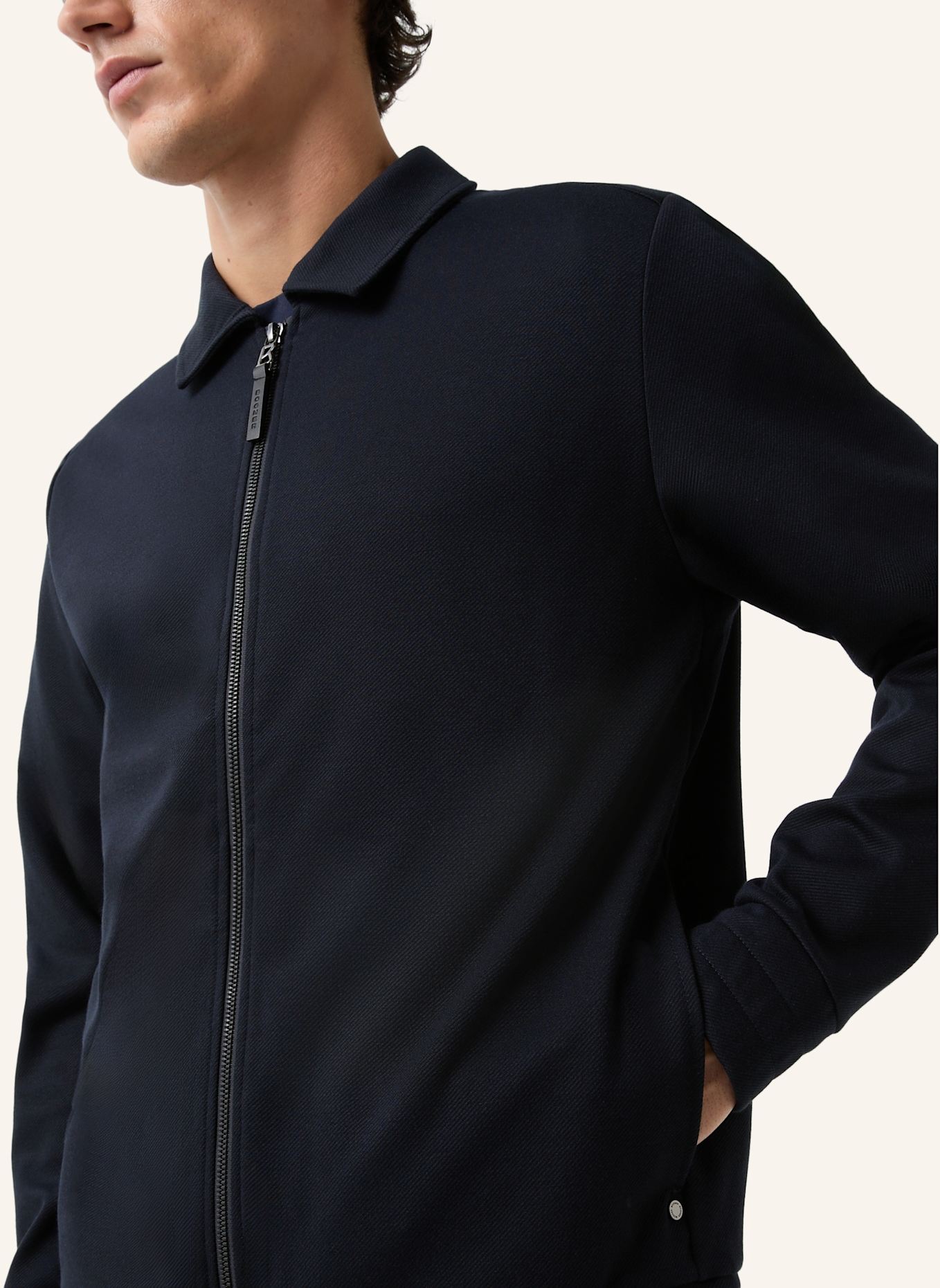 BOGNER Sweatjacke: DUNKELBLAU
