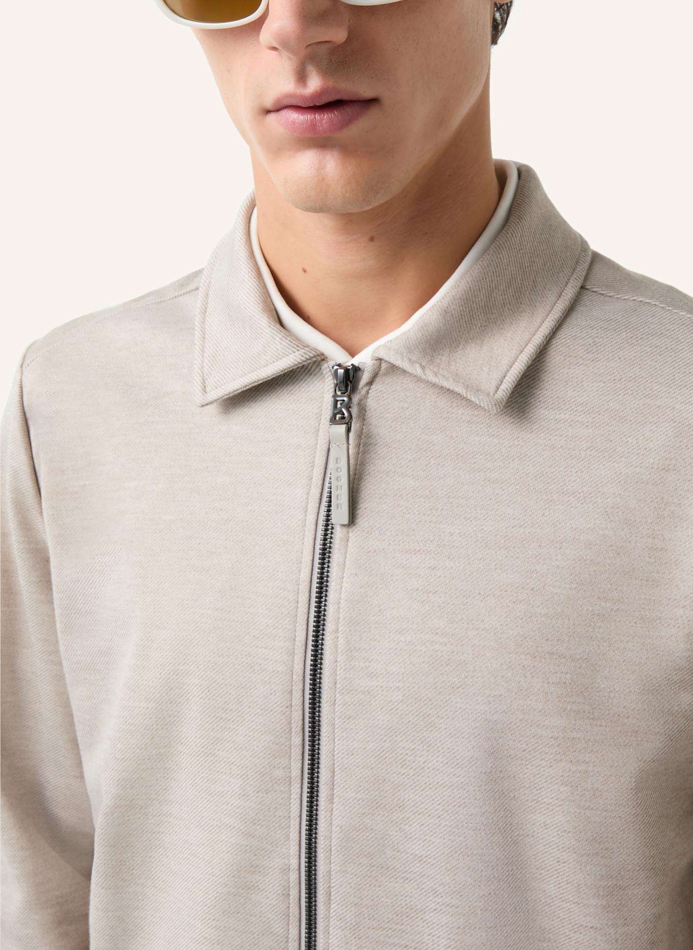 BOGNER Sweatjacke: BEIGE