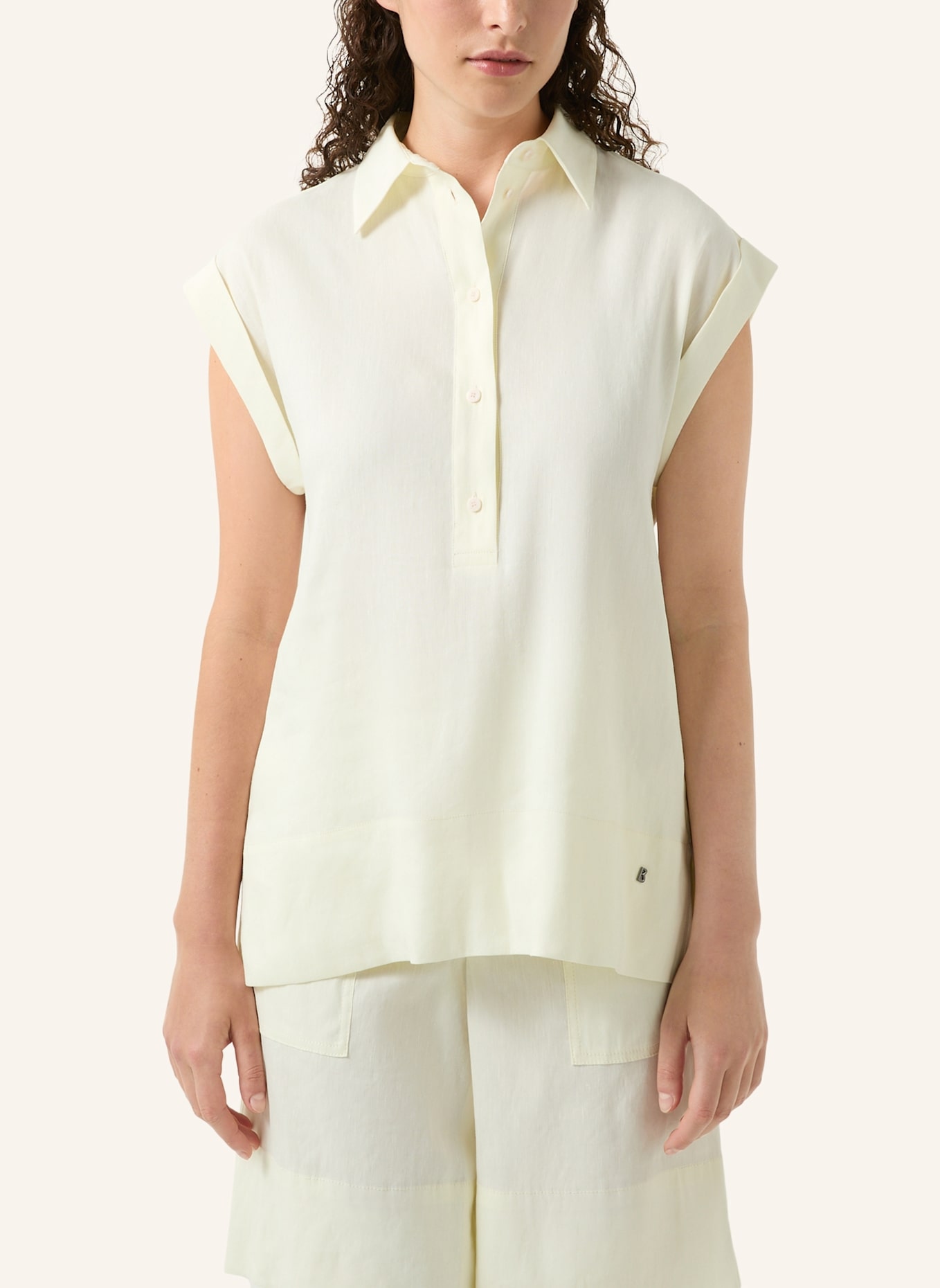 BOGNER Blusenshirt ROSALIE mit Leinen: CREME
