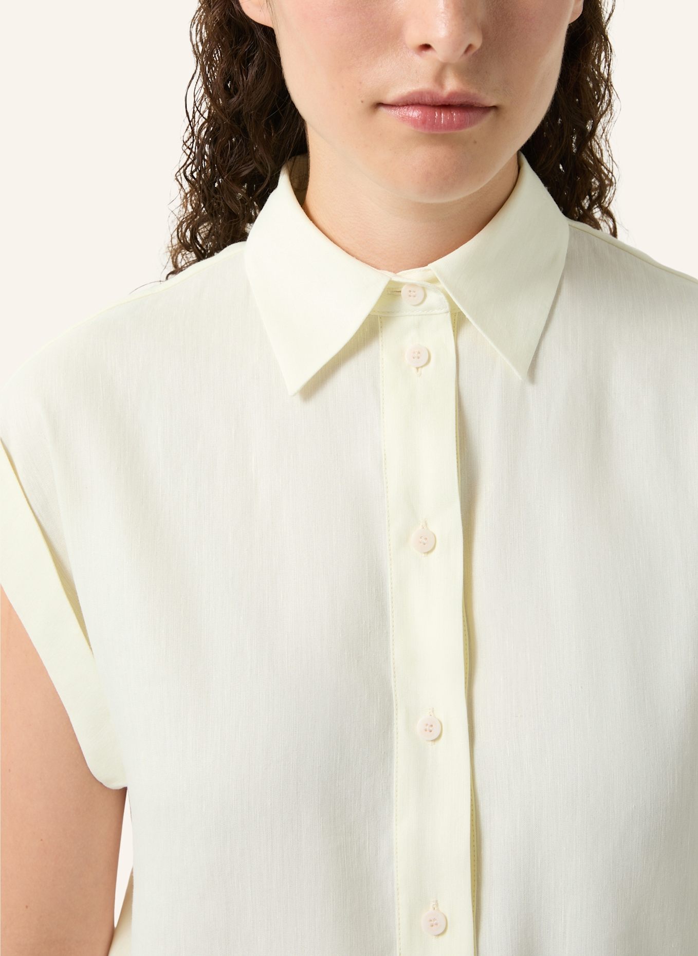 BOGNER Blusenshirt ROSALIE mit Leinen: CREME