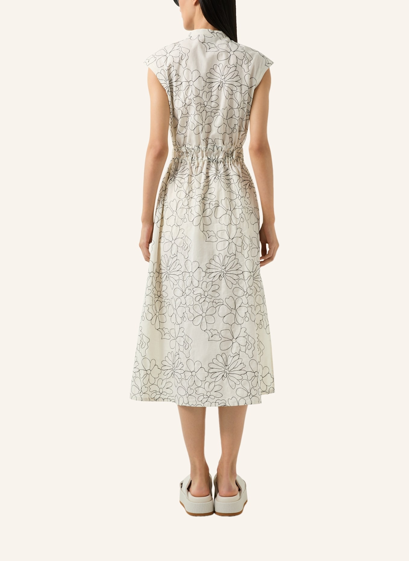 BOGNER Hemdblusenkleid CECILE und Leinen: WEISS