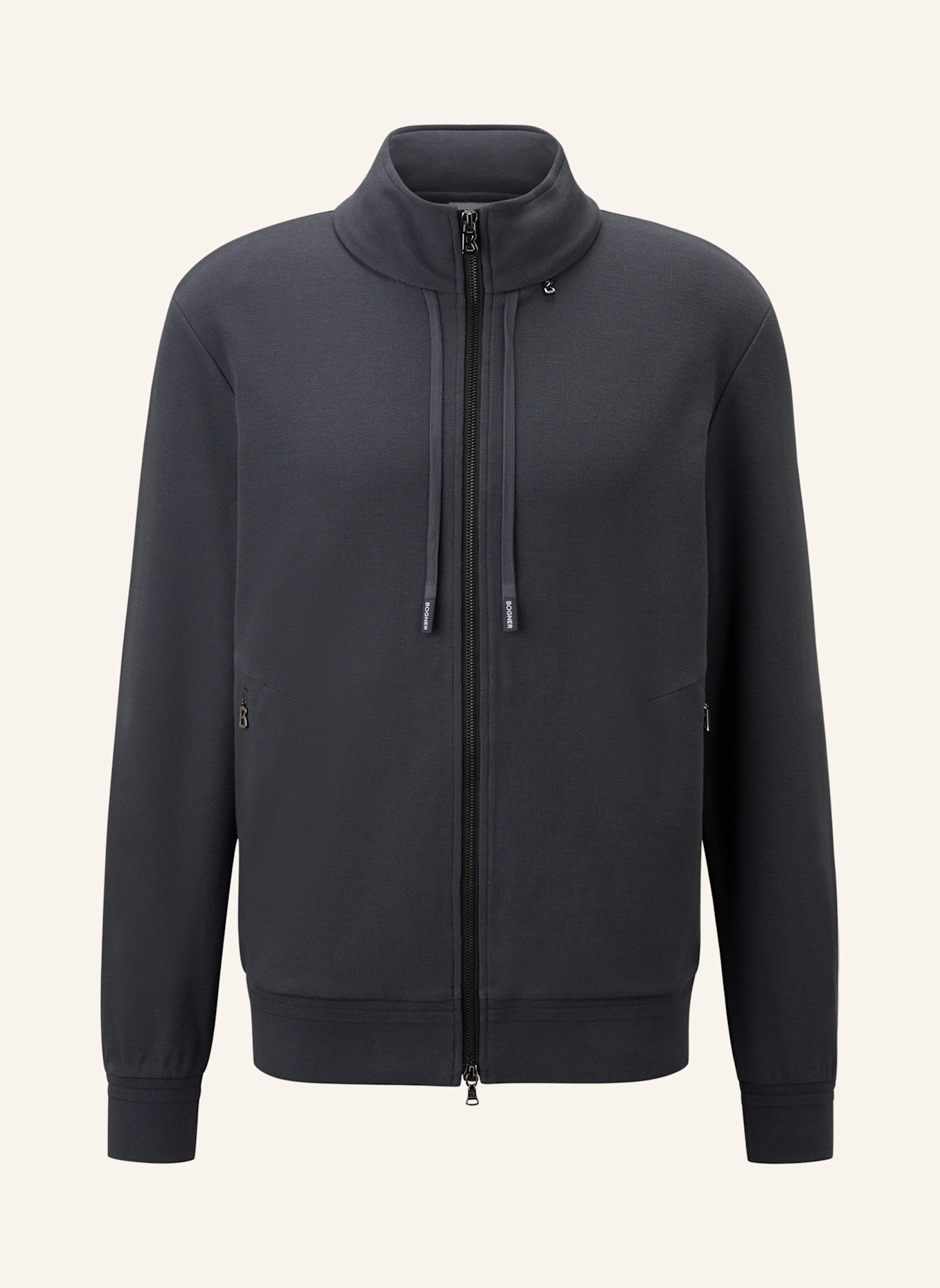 BOGNER Sweatjacke: DUNKELGRAU
