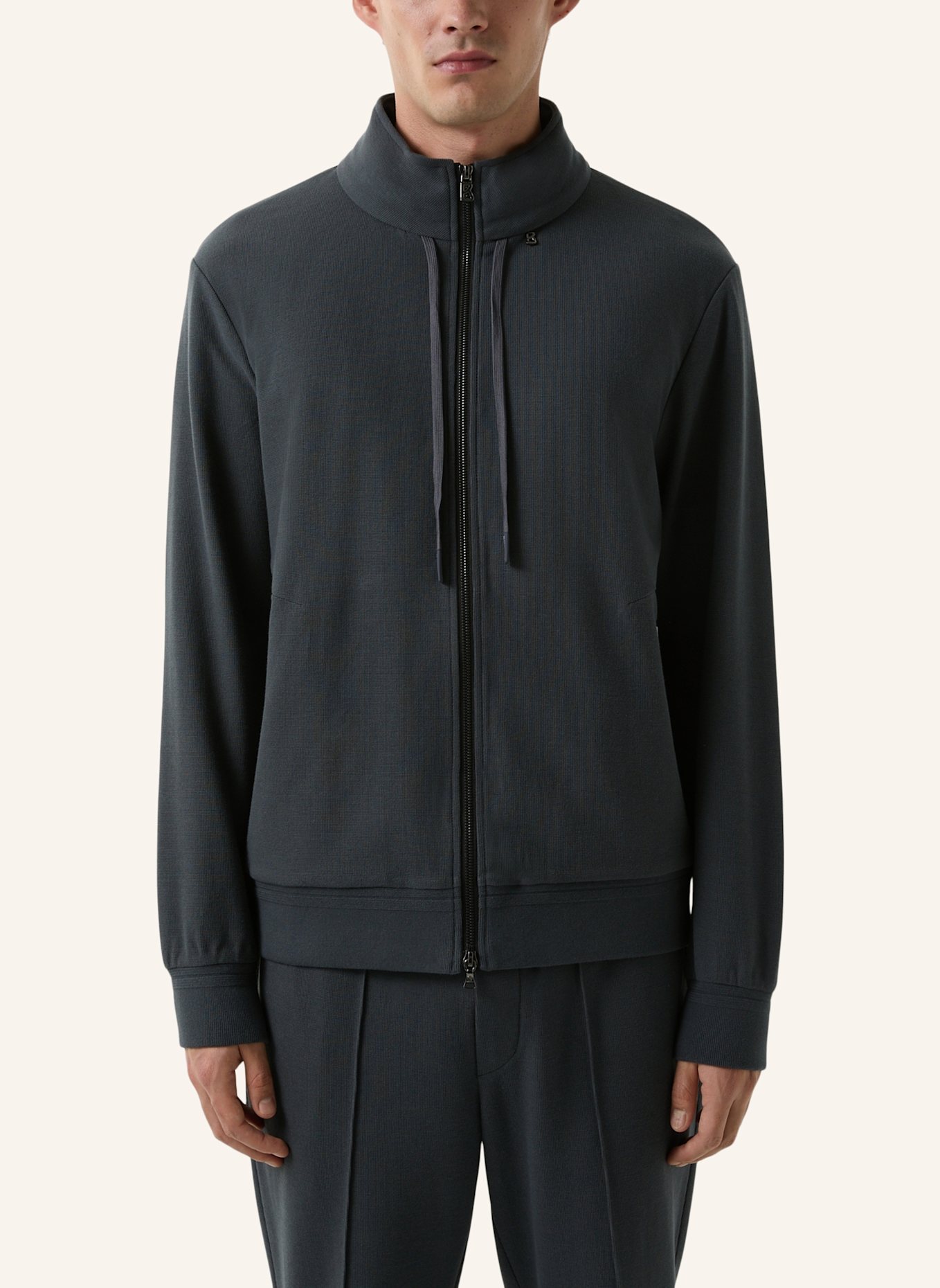 BOGNER Sweatjacke: DUNKELGRAU