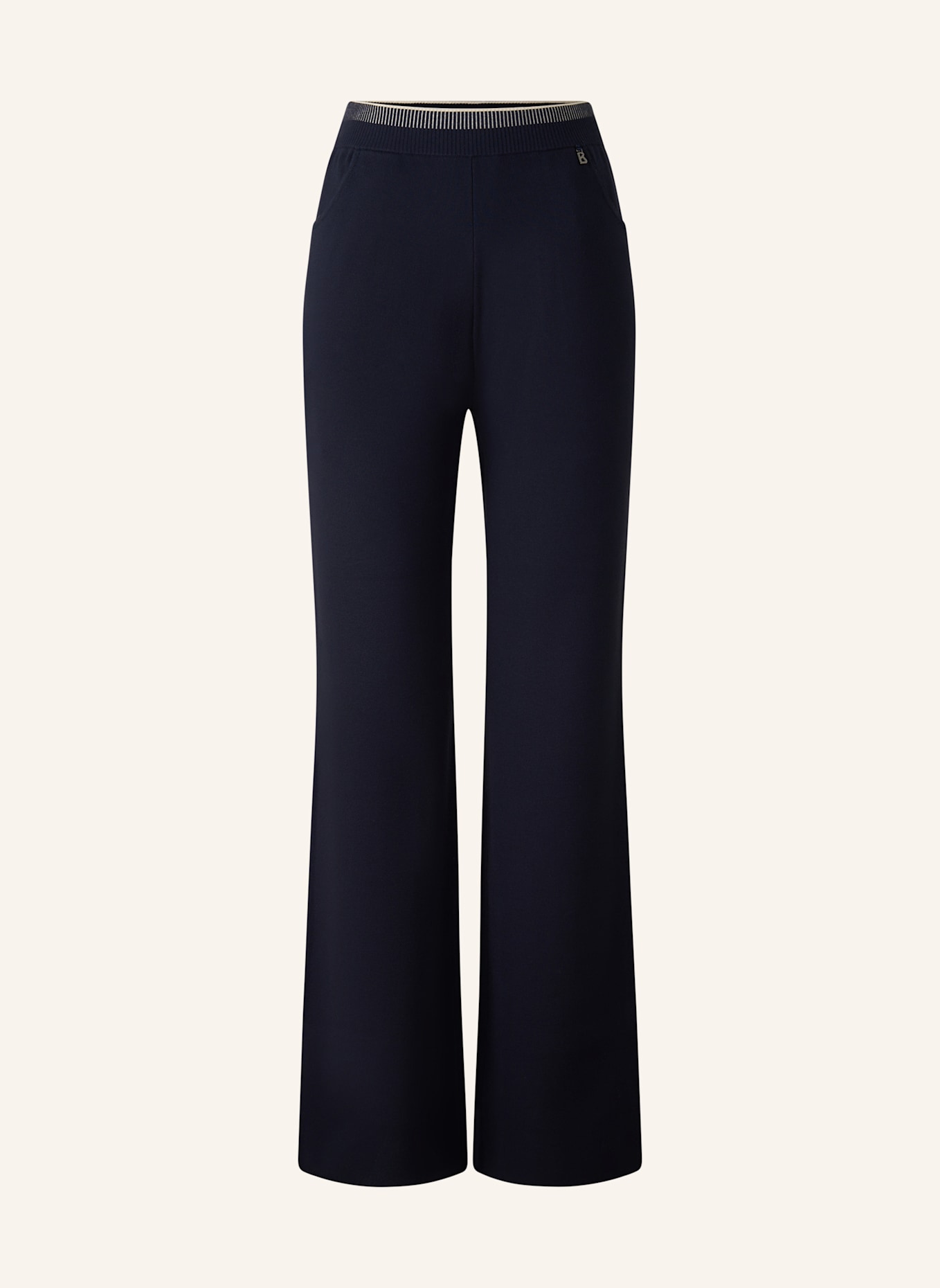 BOGNER Strickhose: DUNKELBLAU