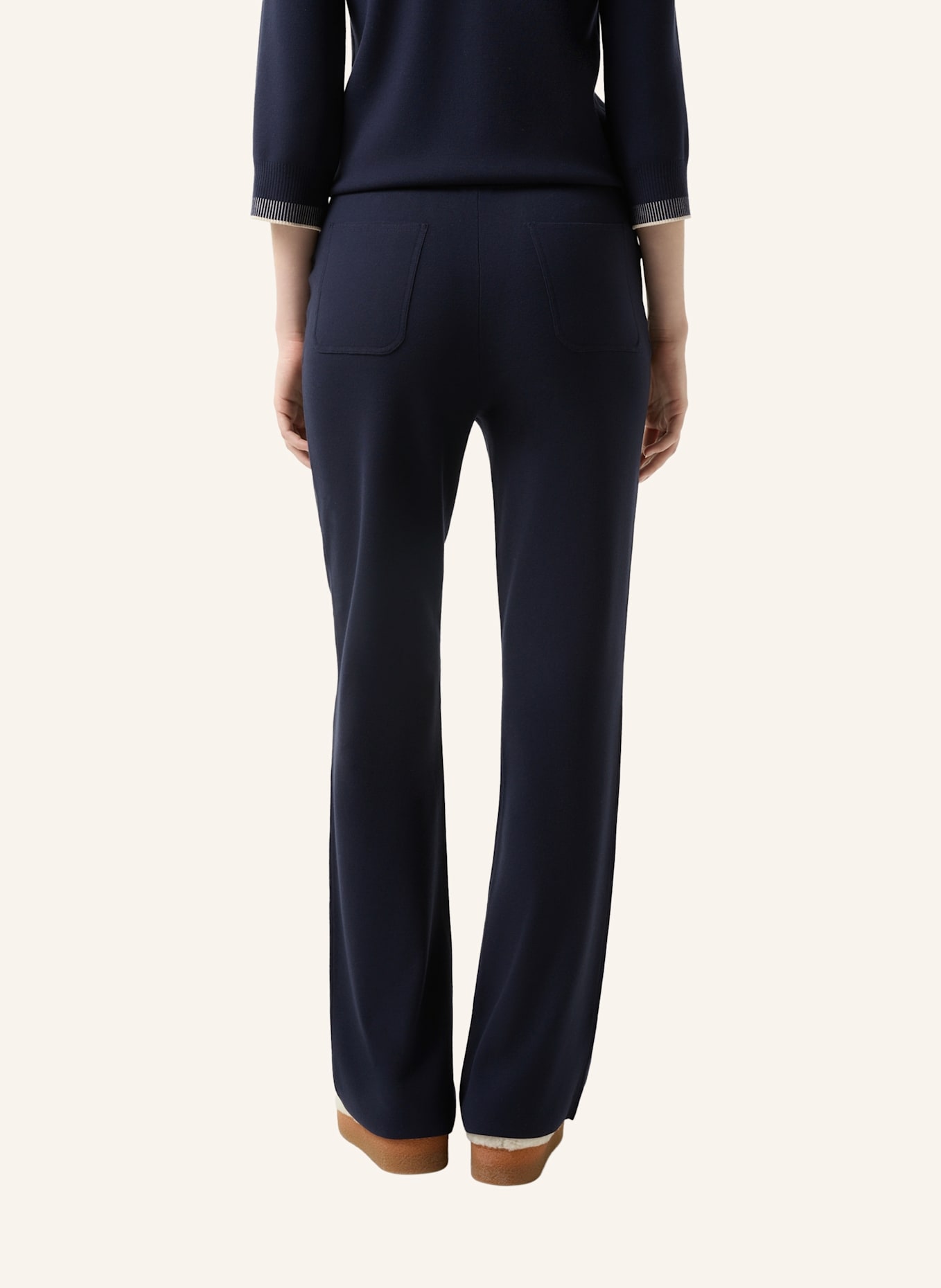 BOGNER Strickhose: DUNKELBLAU