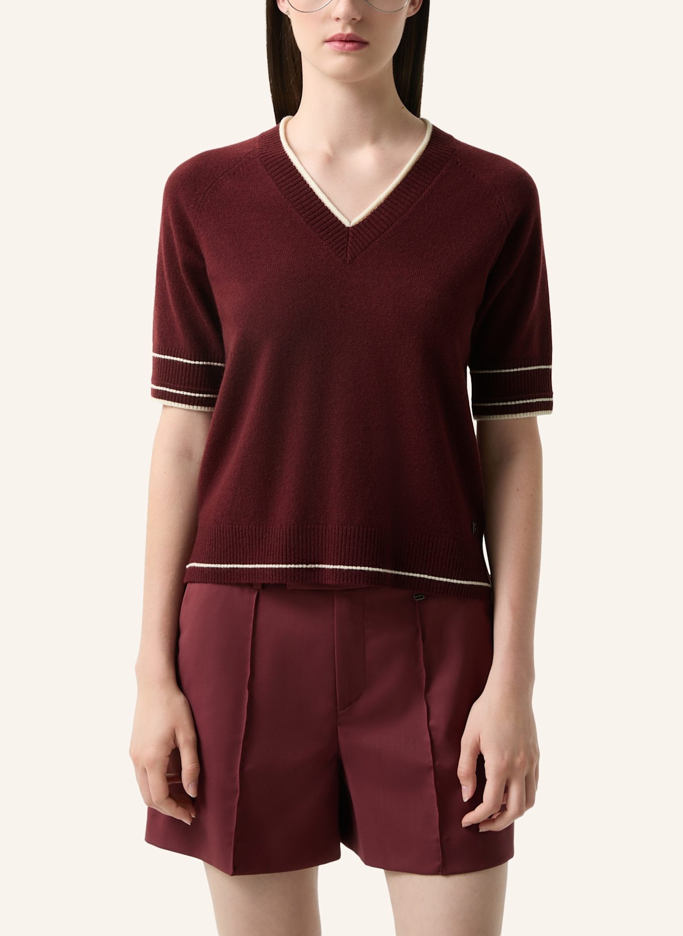 BOGNER T-Shirt CHIRI mit Cashmere: ROT