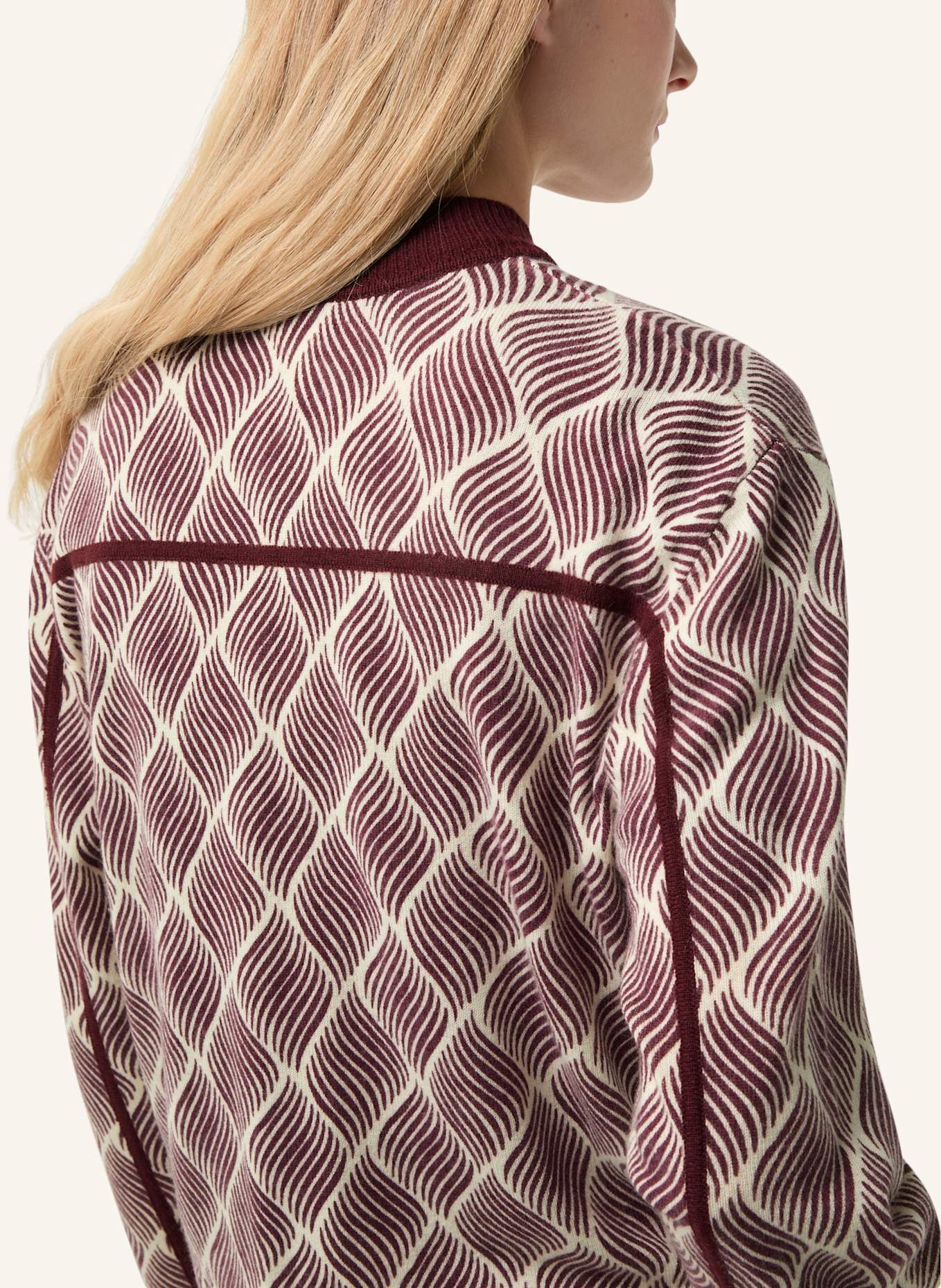 BOGNER Strickjacke: ROT/ CREME