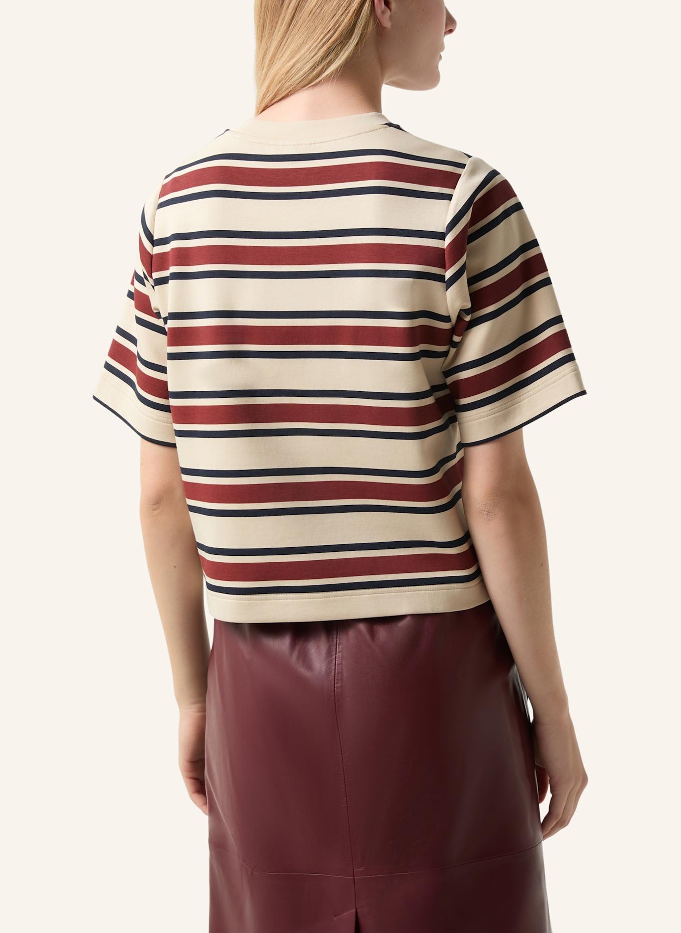 BOGNER T-Shirt: CREME/ ROT/ DUNKELBLAU