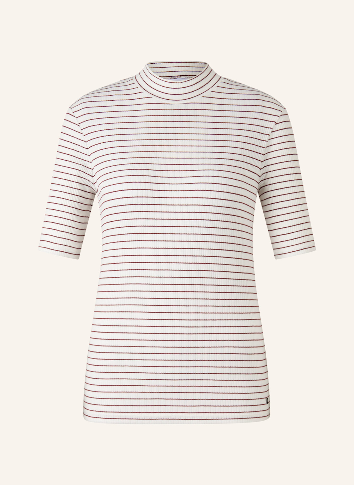 BOGNER T-Shirt: ROT/ CREME