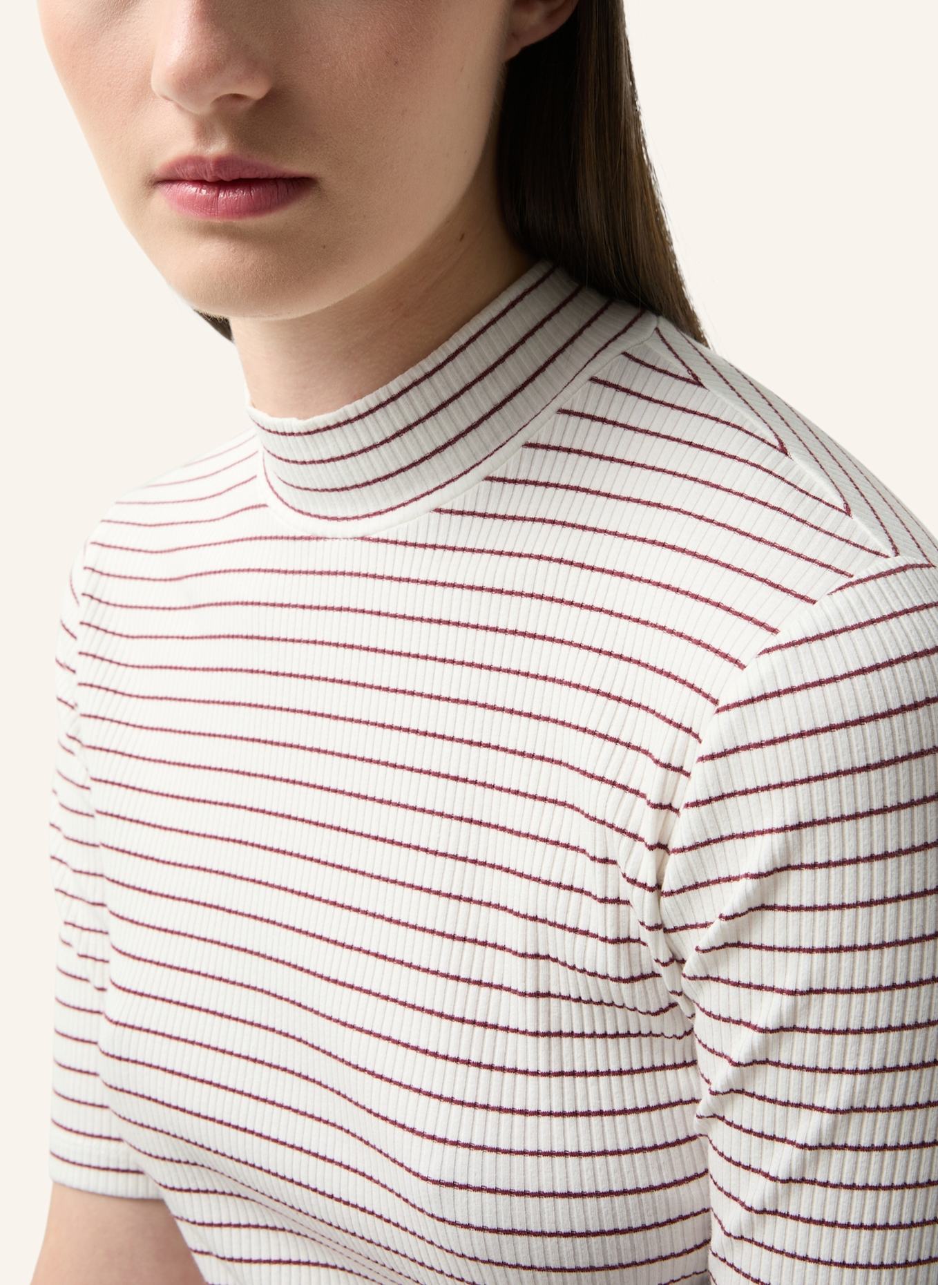 BOGNER T-Shirt: ROT/ CREME
