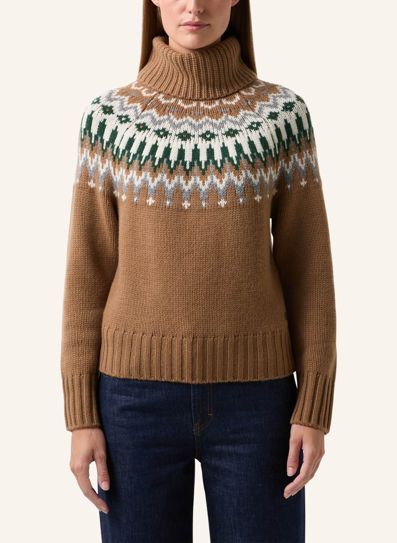 BOGNER Rollkragenpullover INGRID-1 aus Cashmere: BRAUN