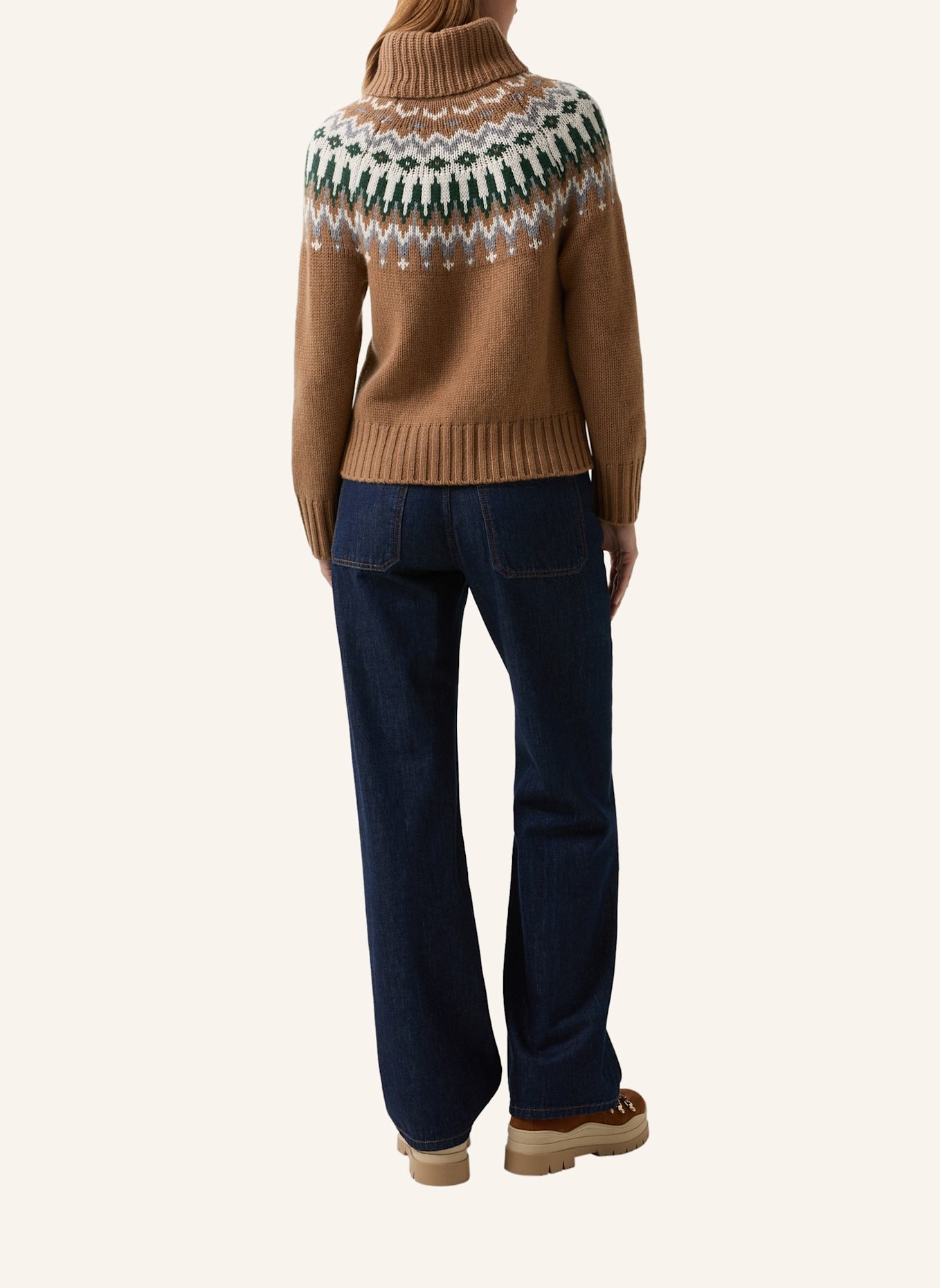 BOGNER Rollkragenpullover INGRID-1 aus Cashmere: BRAUN