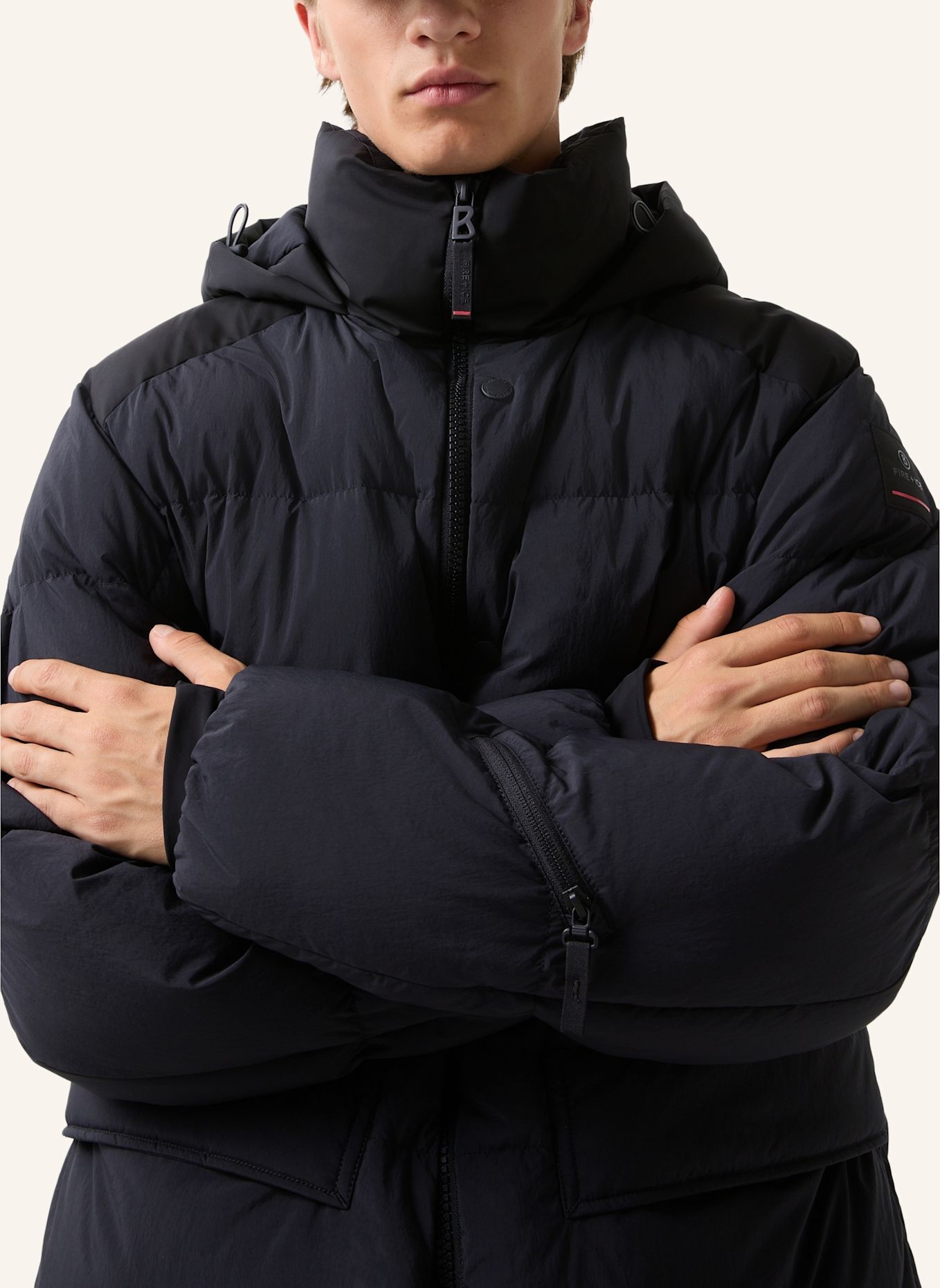 FIRE+ICE Daunenparka YARON-D: SCHWARZ