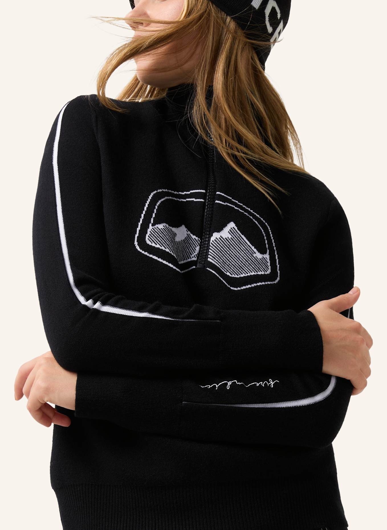 FIRE+ICE Pullover: SCHWARZ