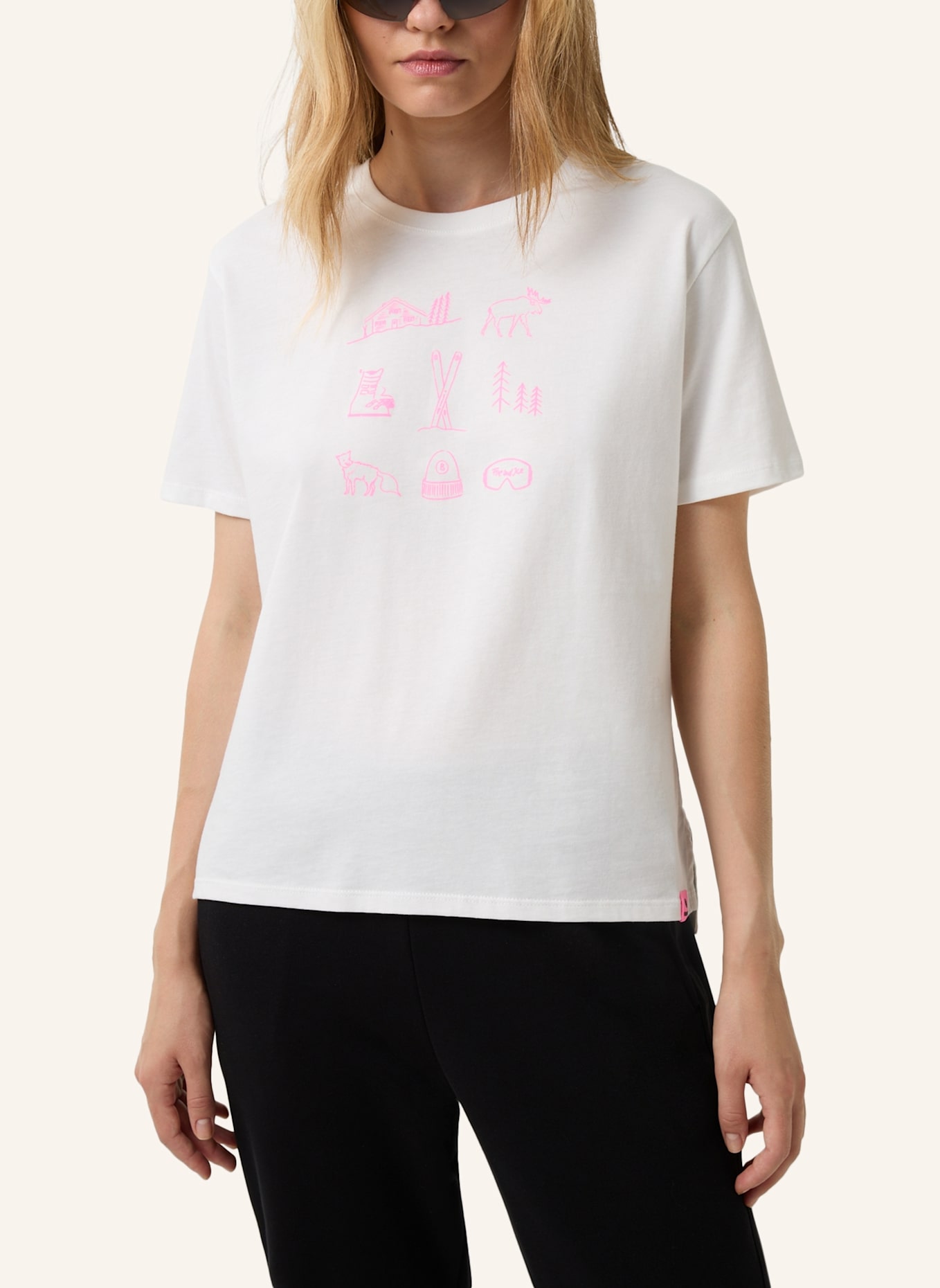 FIRE+ICE T-Shirt LOTTE: WEISS/ PINK