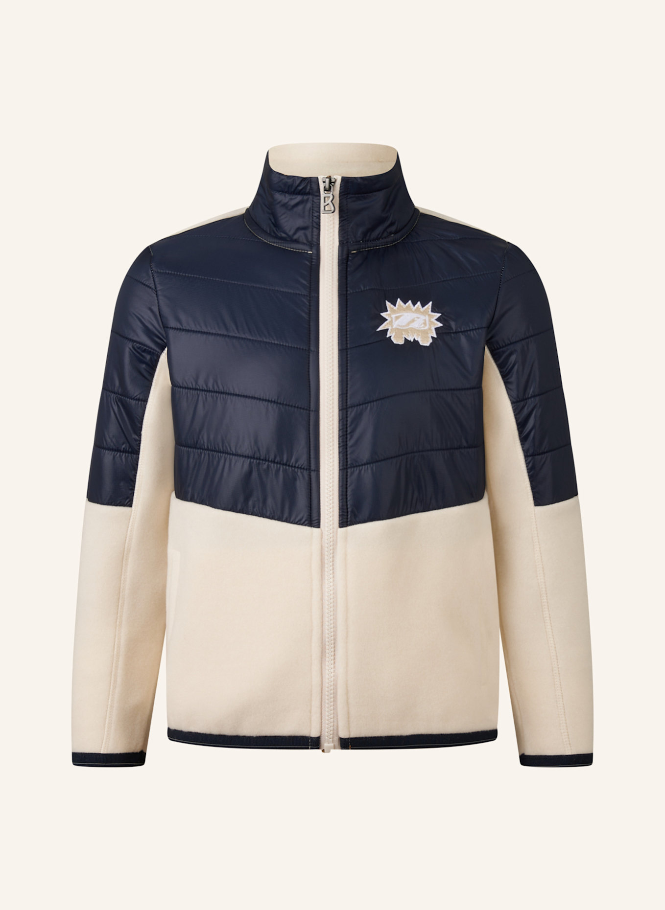 BOGNER Mid Layer: CREME/ BLAU