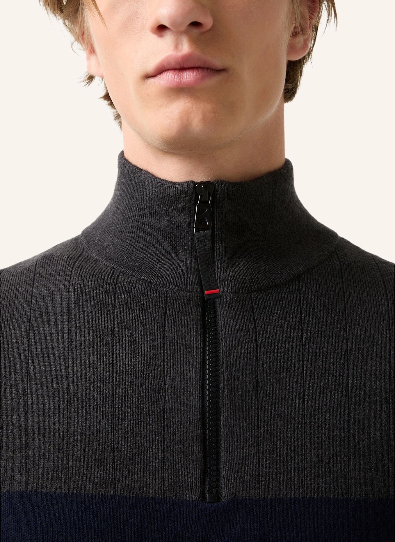 FIRE+ICE Pullover: GRAU