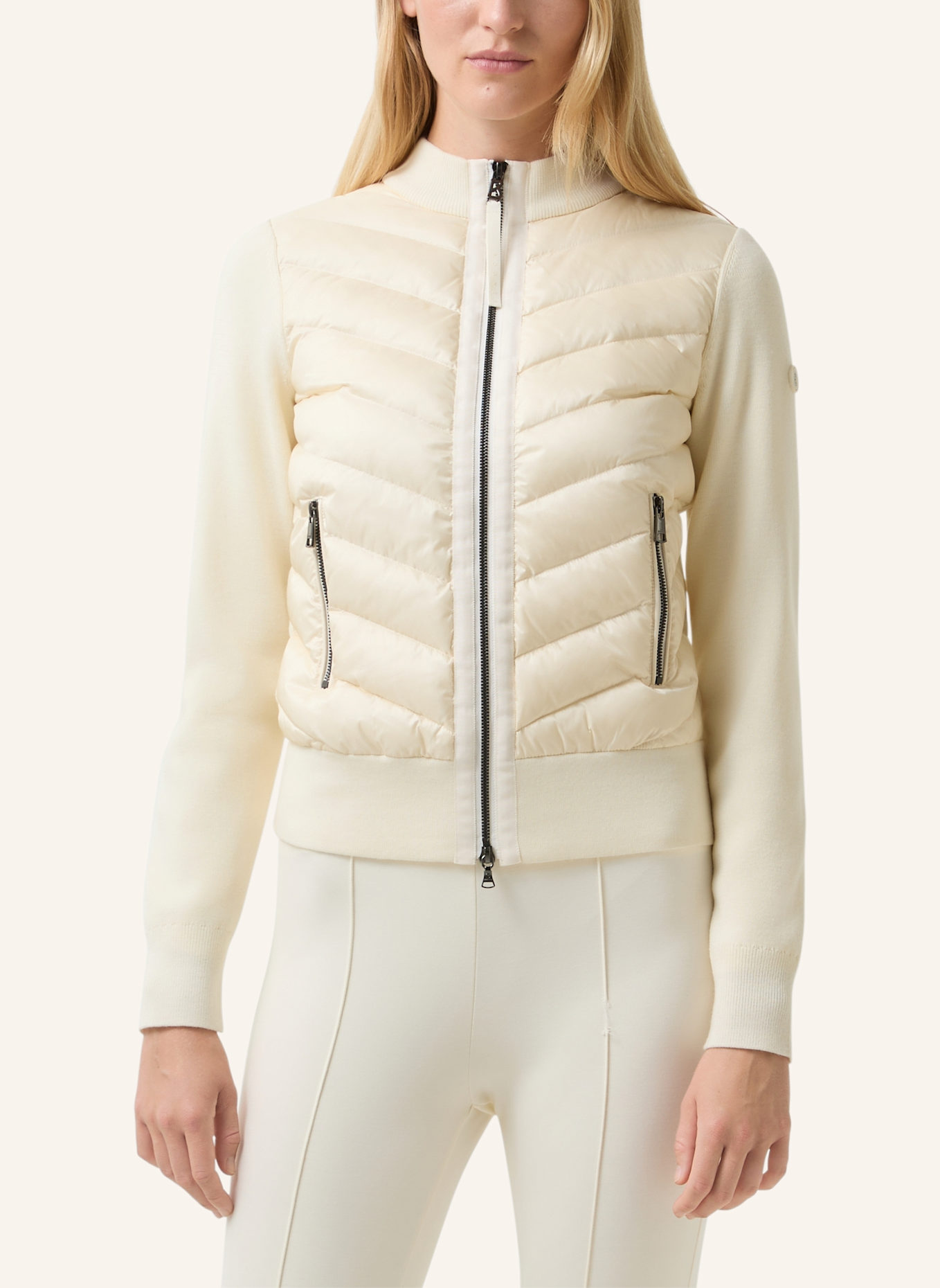 BOGNER Daunenjacke ZILLY-D1 im Materialmix: CREME