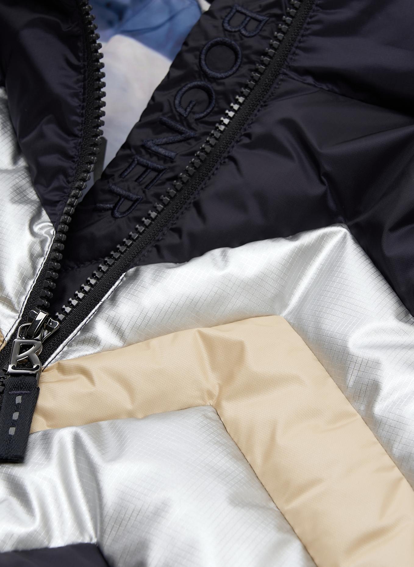 BOGNER Skijacke: BLAU/ SILBER/ BEIGE